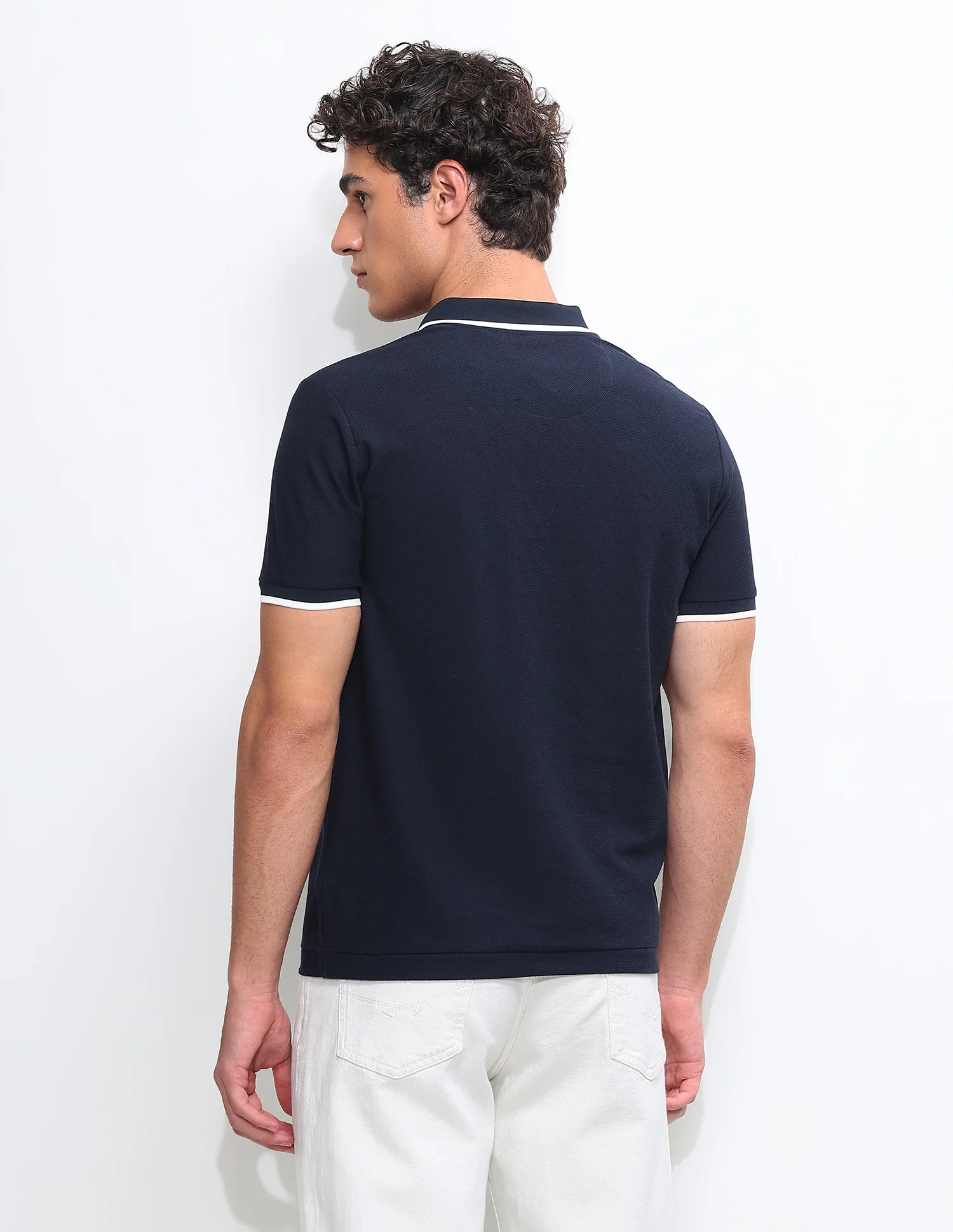 Solid Slim Fit Polo Shirt - Image 5