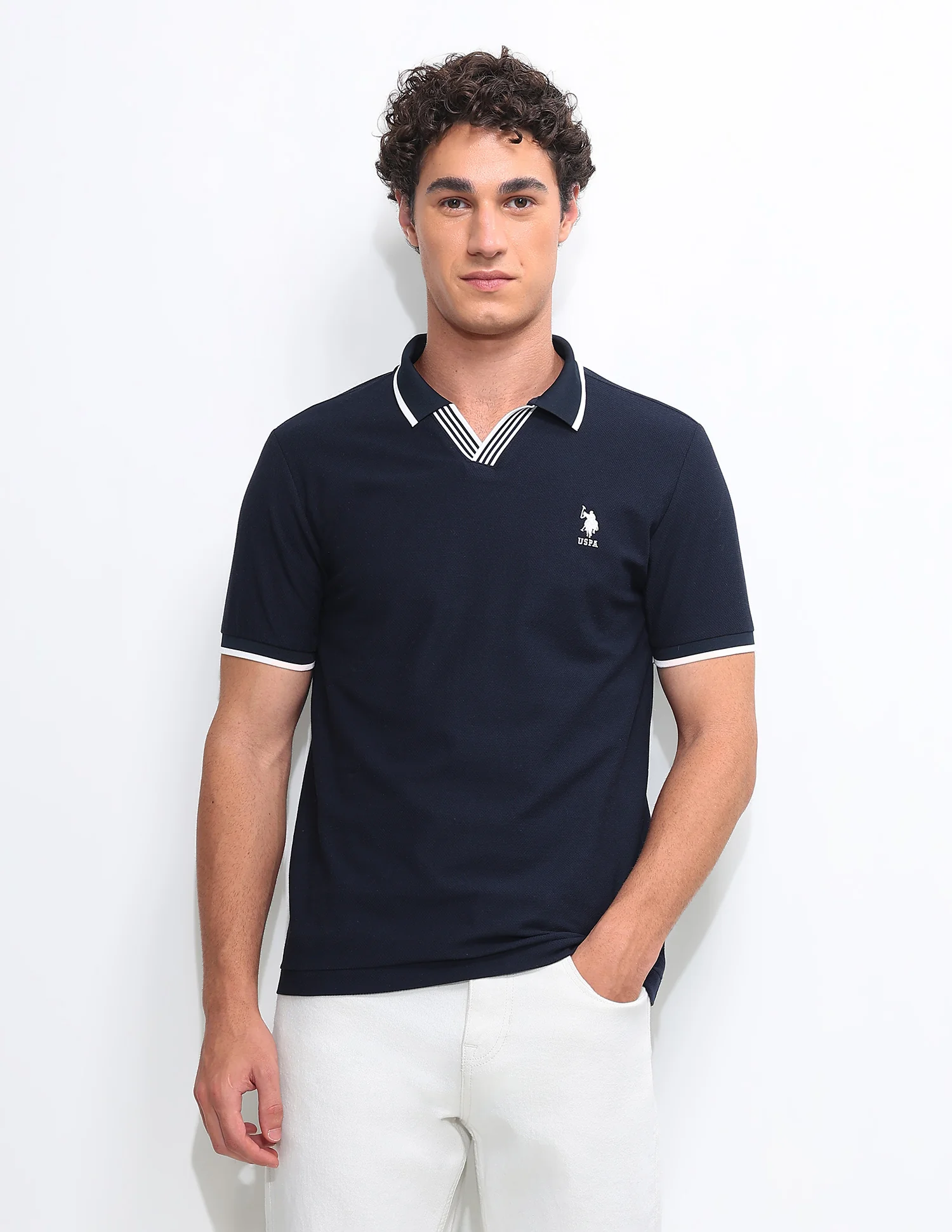 Solid Slim Fit Polo Shirt - Image 6