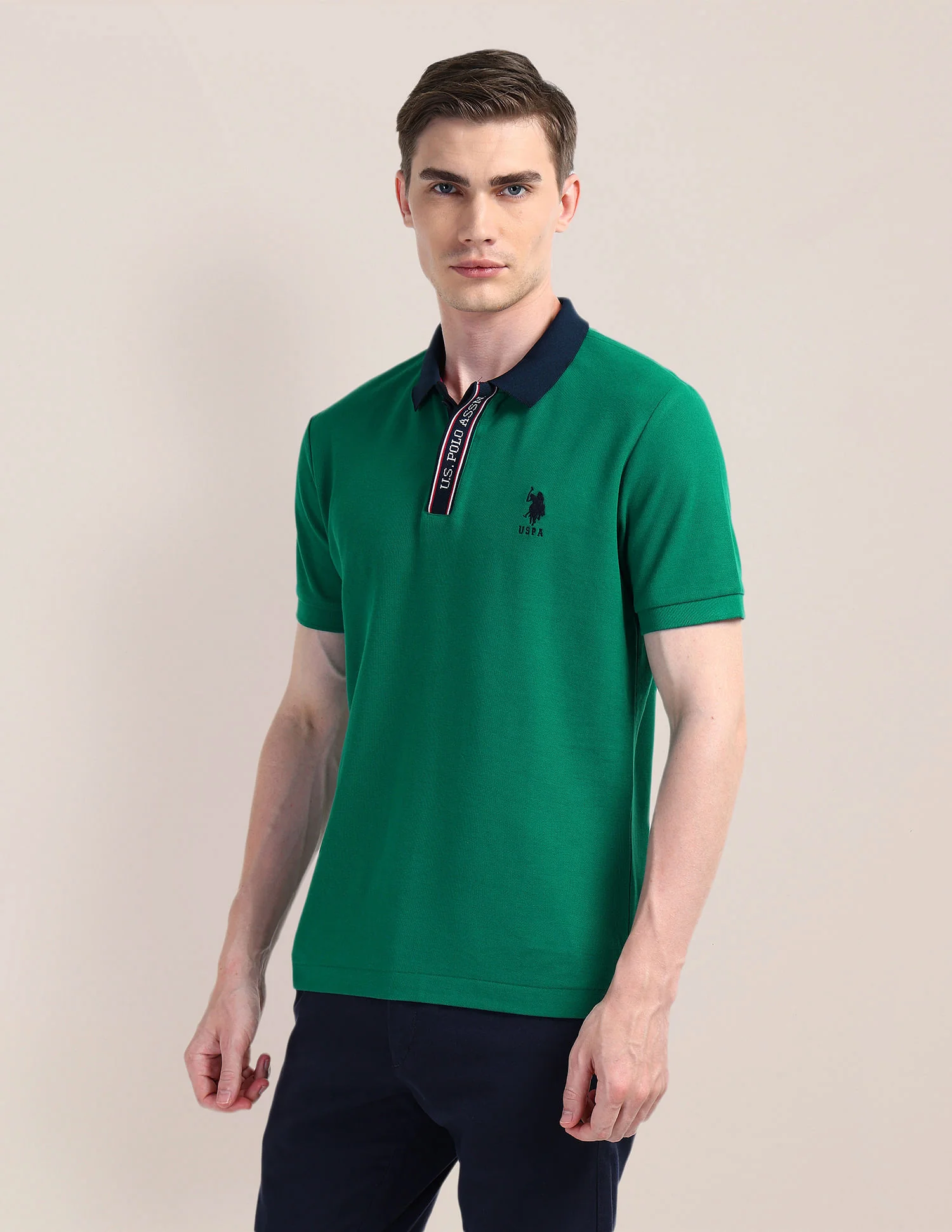 Solid Slim Fit Polo Shirt - Image 4