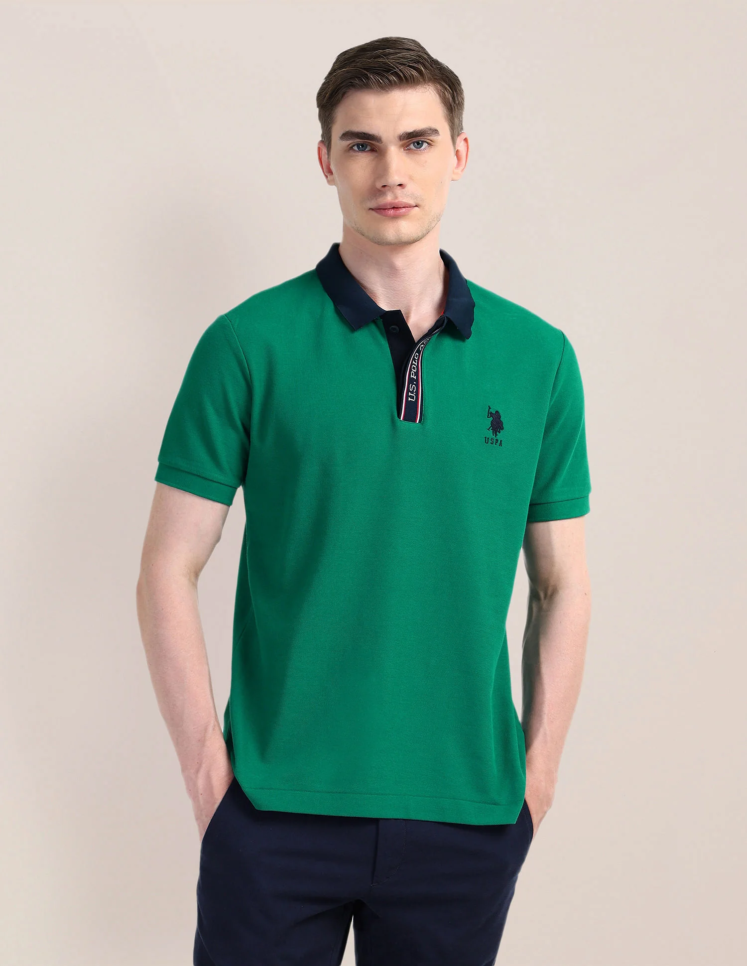Solid Slim Fit Polo Shirt - Image 6