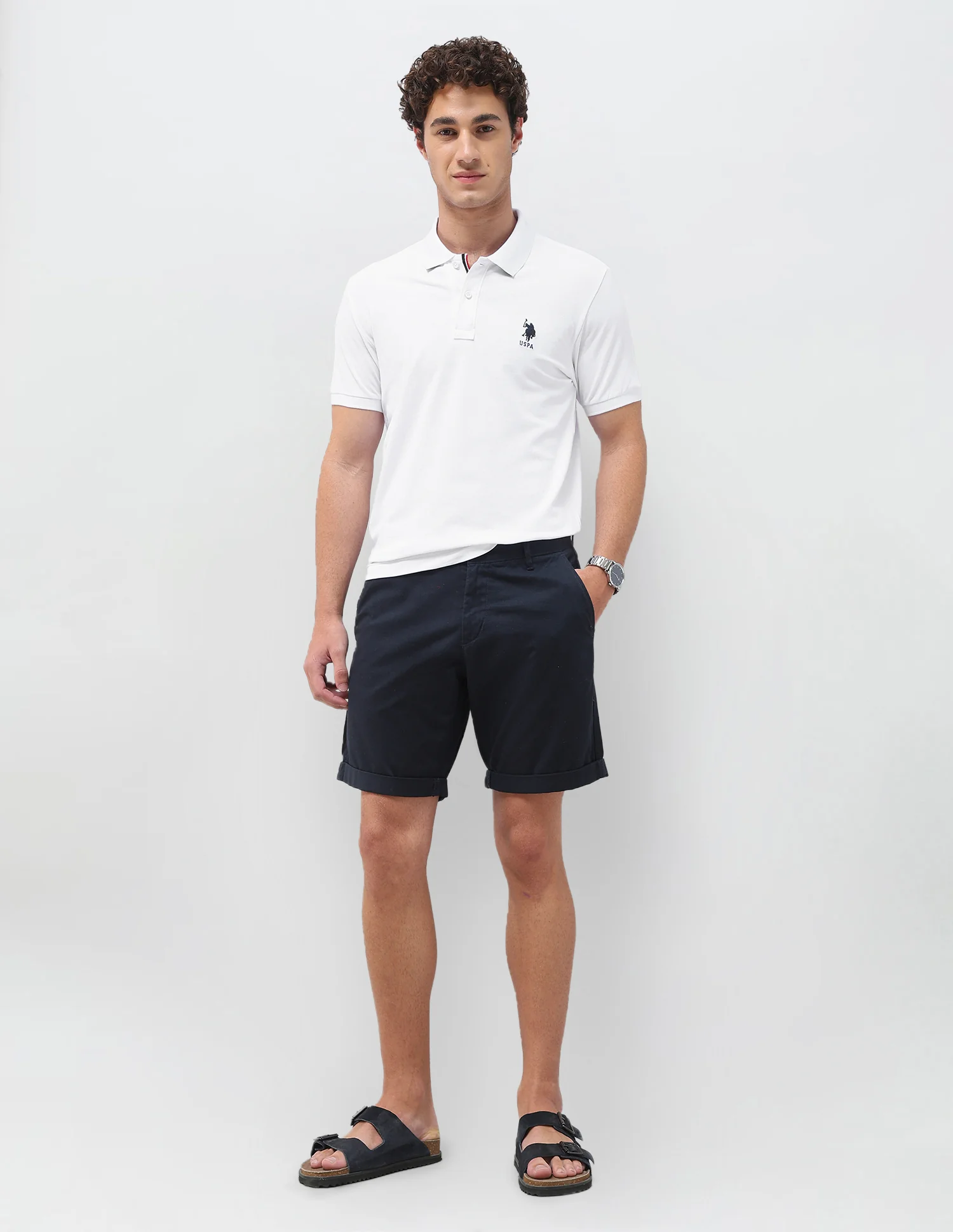 Solid Slim Fit Polo Shirt - Image 3