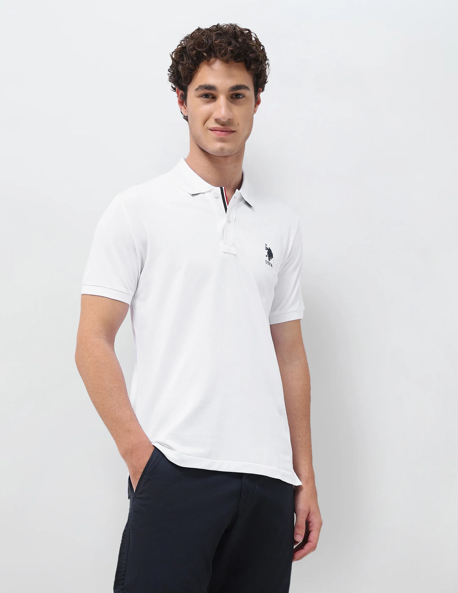 Solid Slim Fit Polo Shirt - Image 4