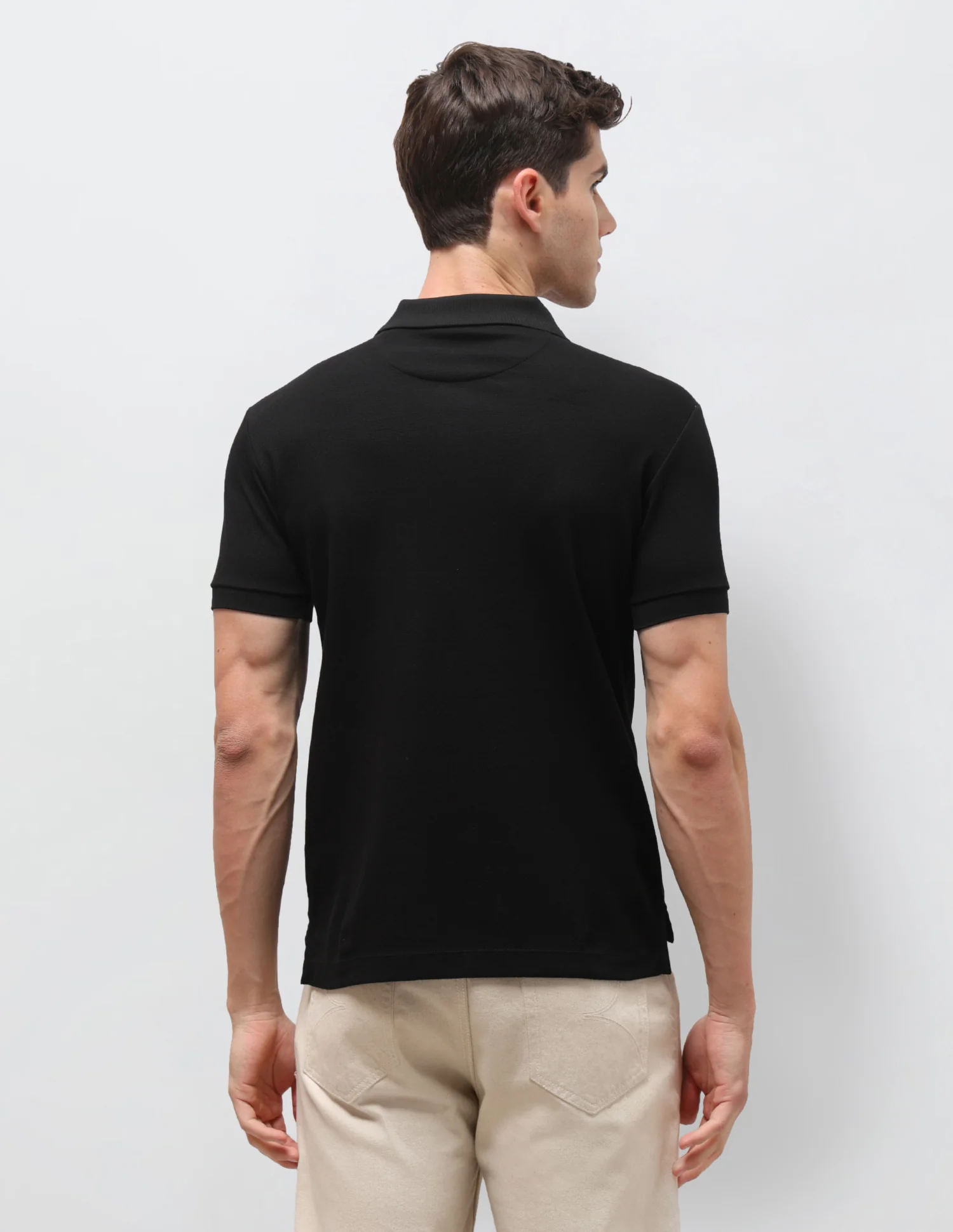 Solid Slim Fit Polo Shirt - Image 5
