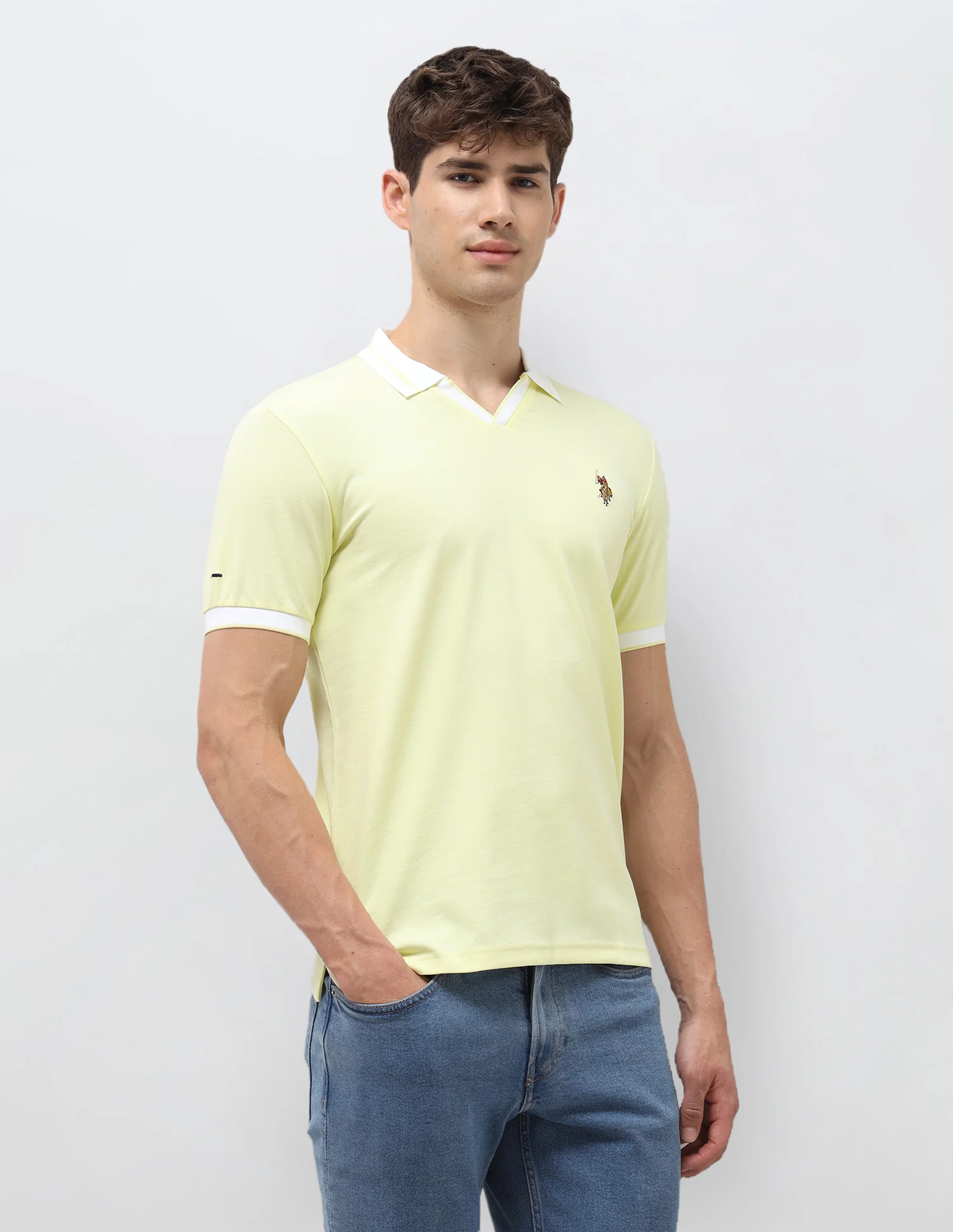 Solid Slim Fit Polo Shirt - Image 4