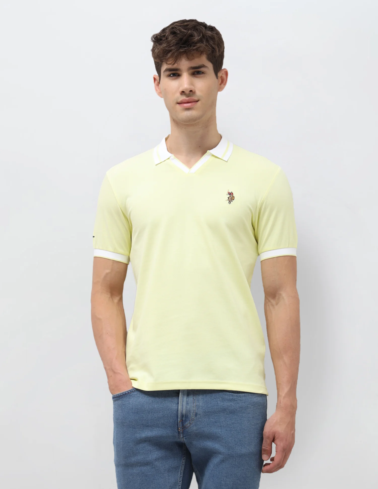 Solid Slim Fit Polo Shirt - Image 6