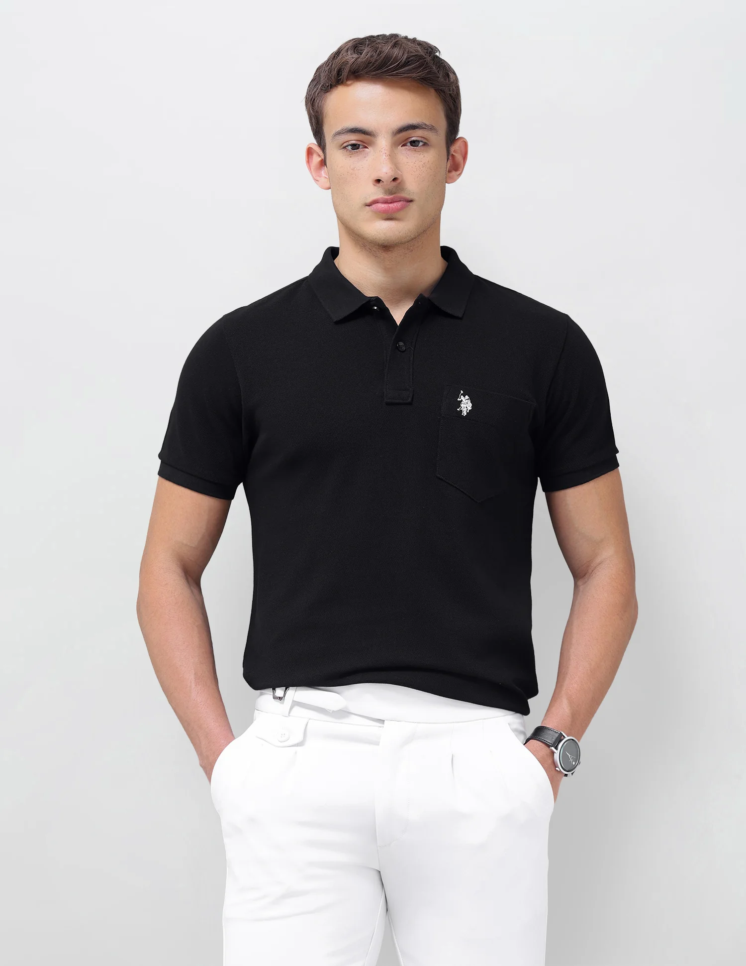 Solid Slim Fit Polo Shirt