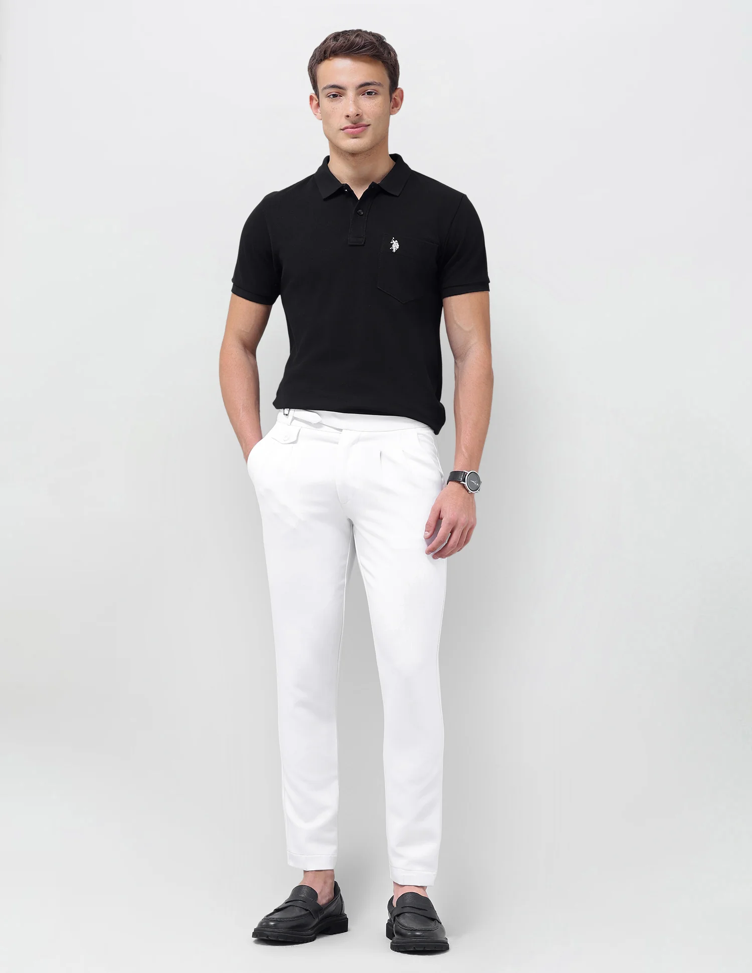 Solid Slim Fit Polo Shirt - Image 3
