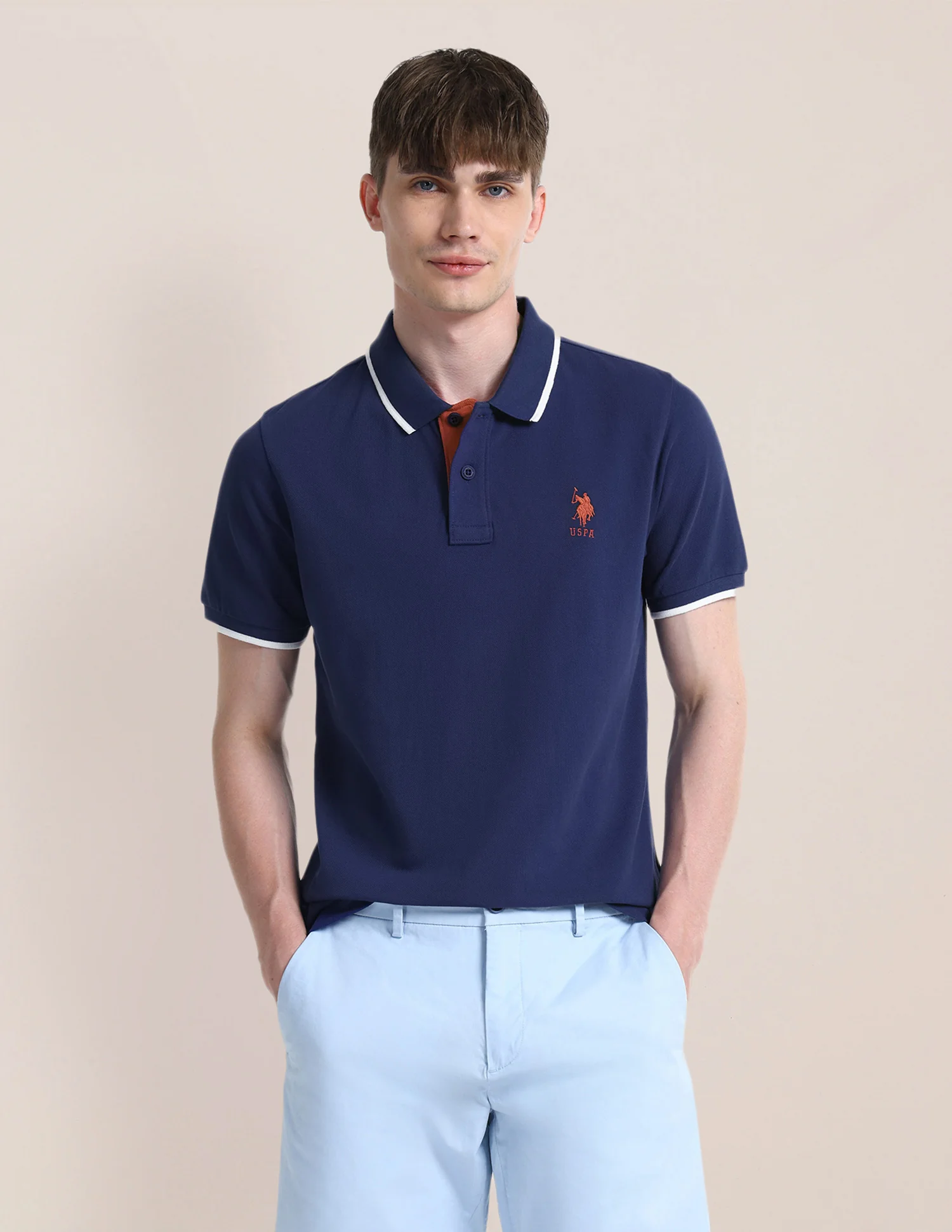 Solid Slim Fit Polo Shirt