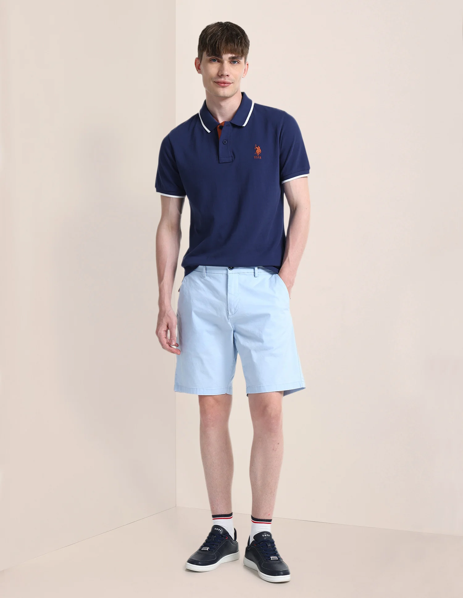 Solid Slim Fit Polo Shirt - Image 3