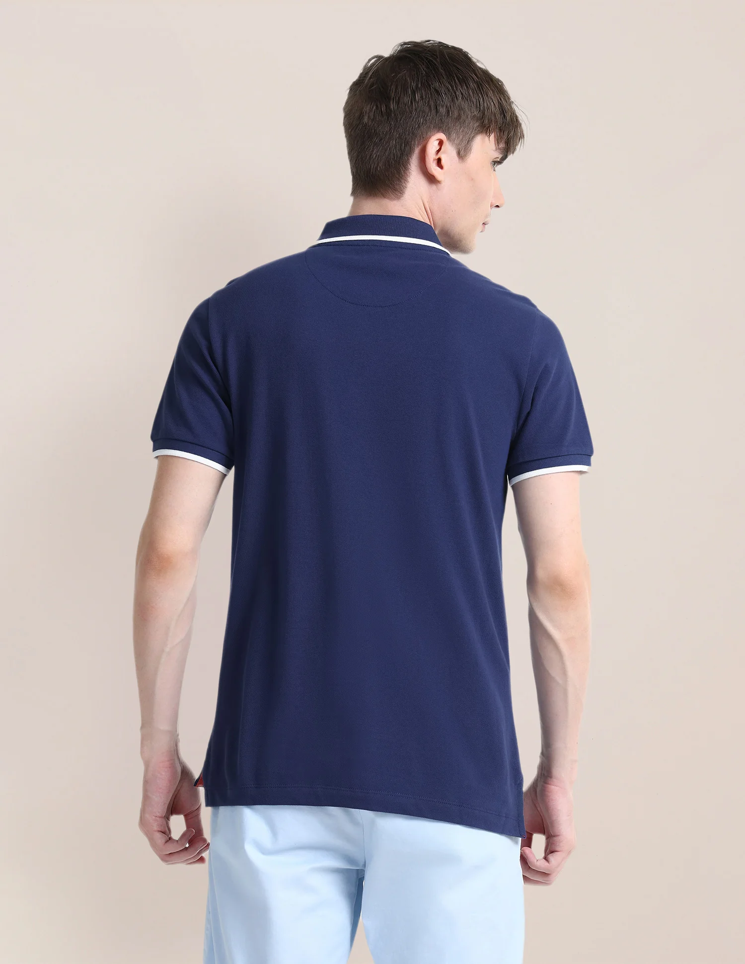 Solid Slim Fit Polo Shirt - Image 5