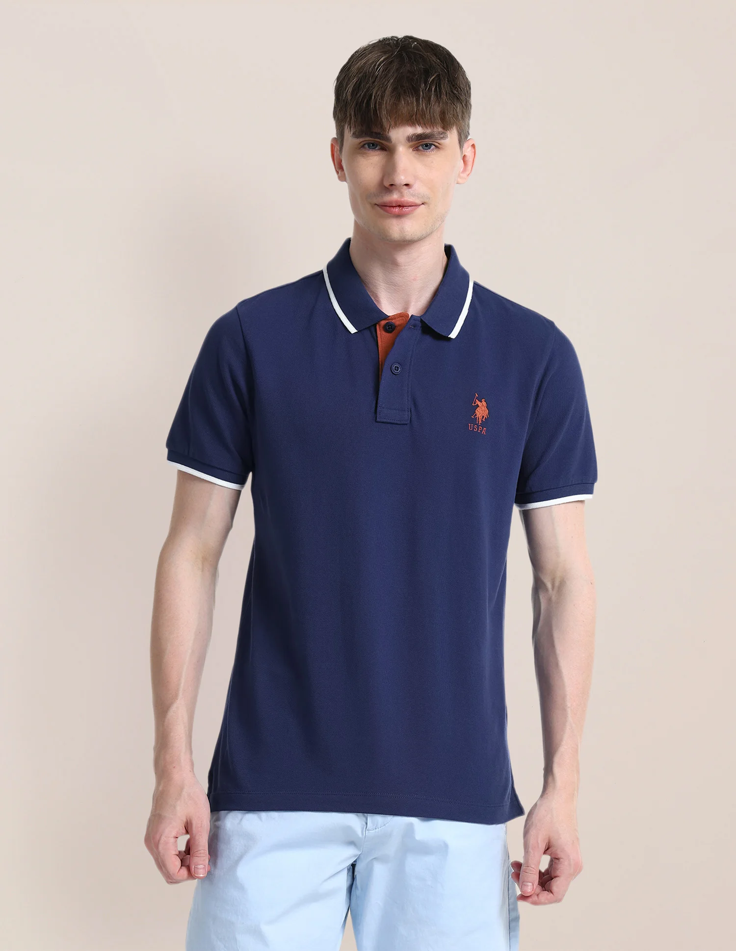 Solid Slim Fit Polo Shirt - Image 6