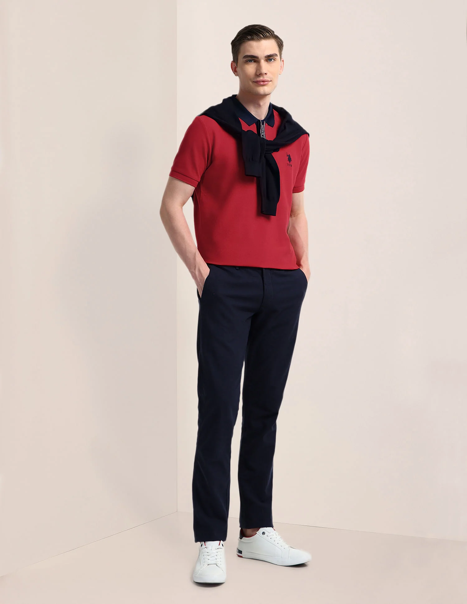 Solid Slim Fit Polo Shirt - Image 3