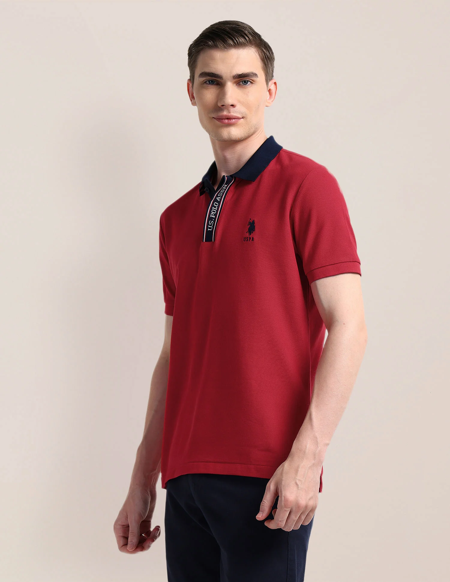 Solid Slim Fit Polo Shirt - Image 4