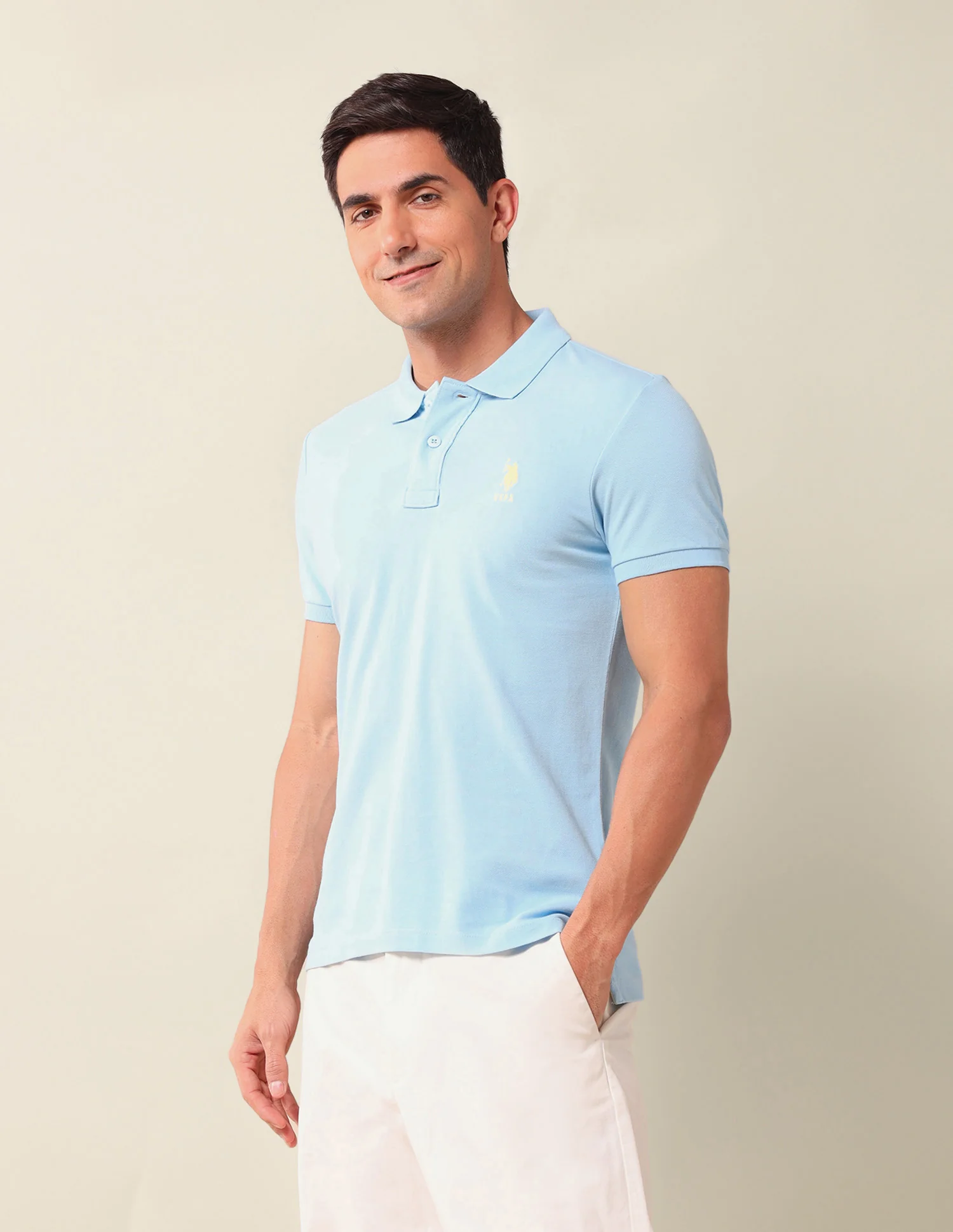 Solid Slim Fit Polo Shirt - Image 4