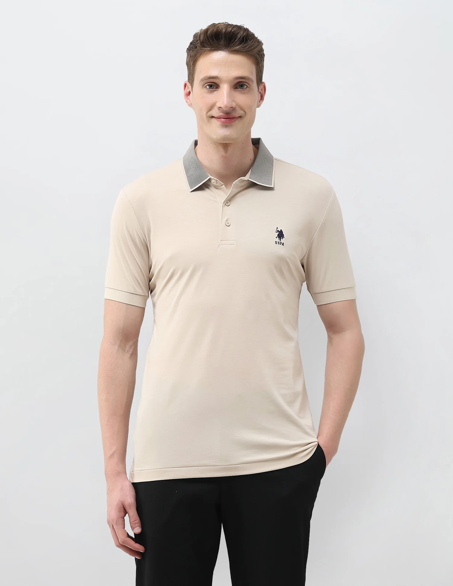 Solid Slim Fit Polo Shirt - Image 6