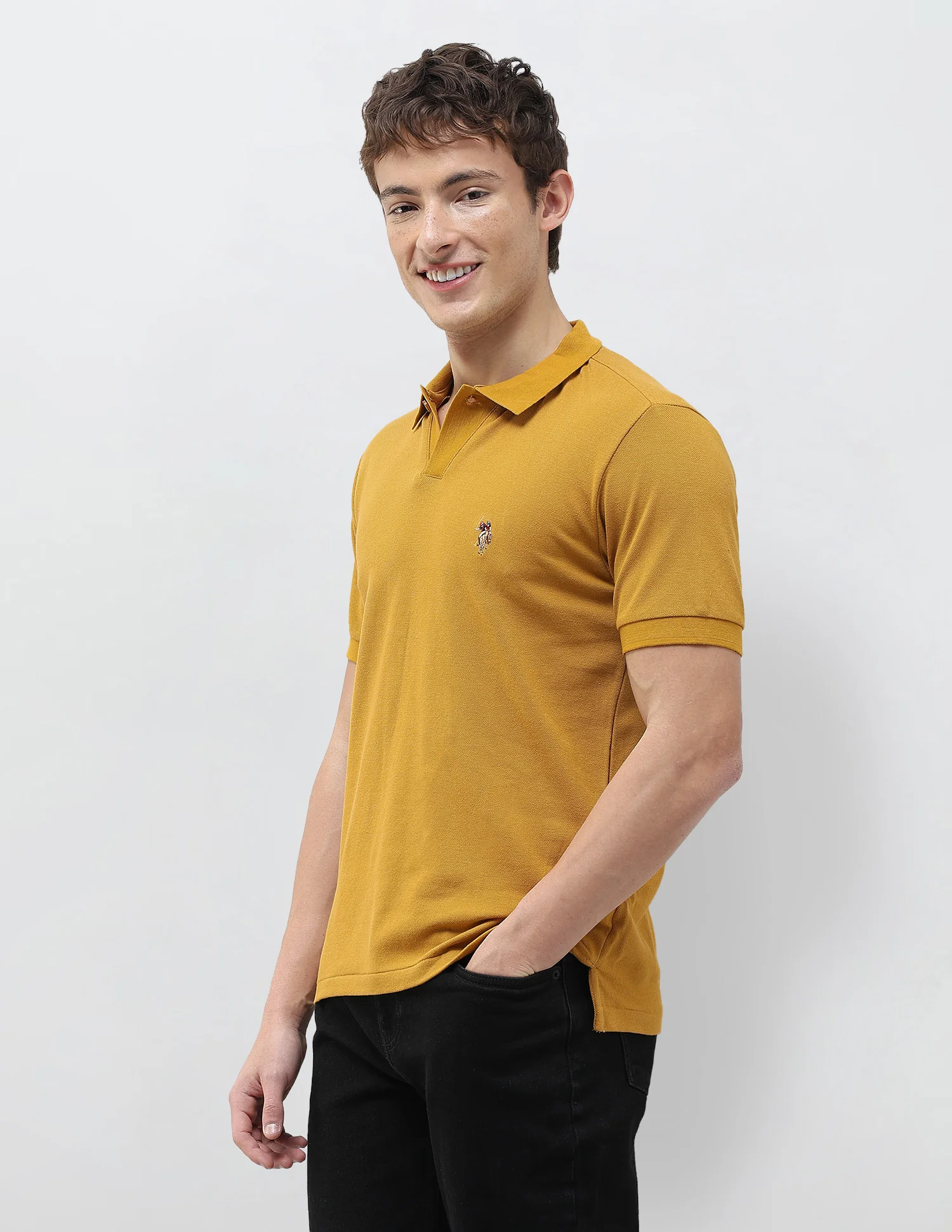 Solid Slim Fit Polo Shirt - Image 4
