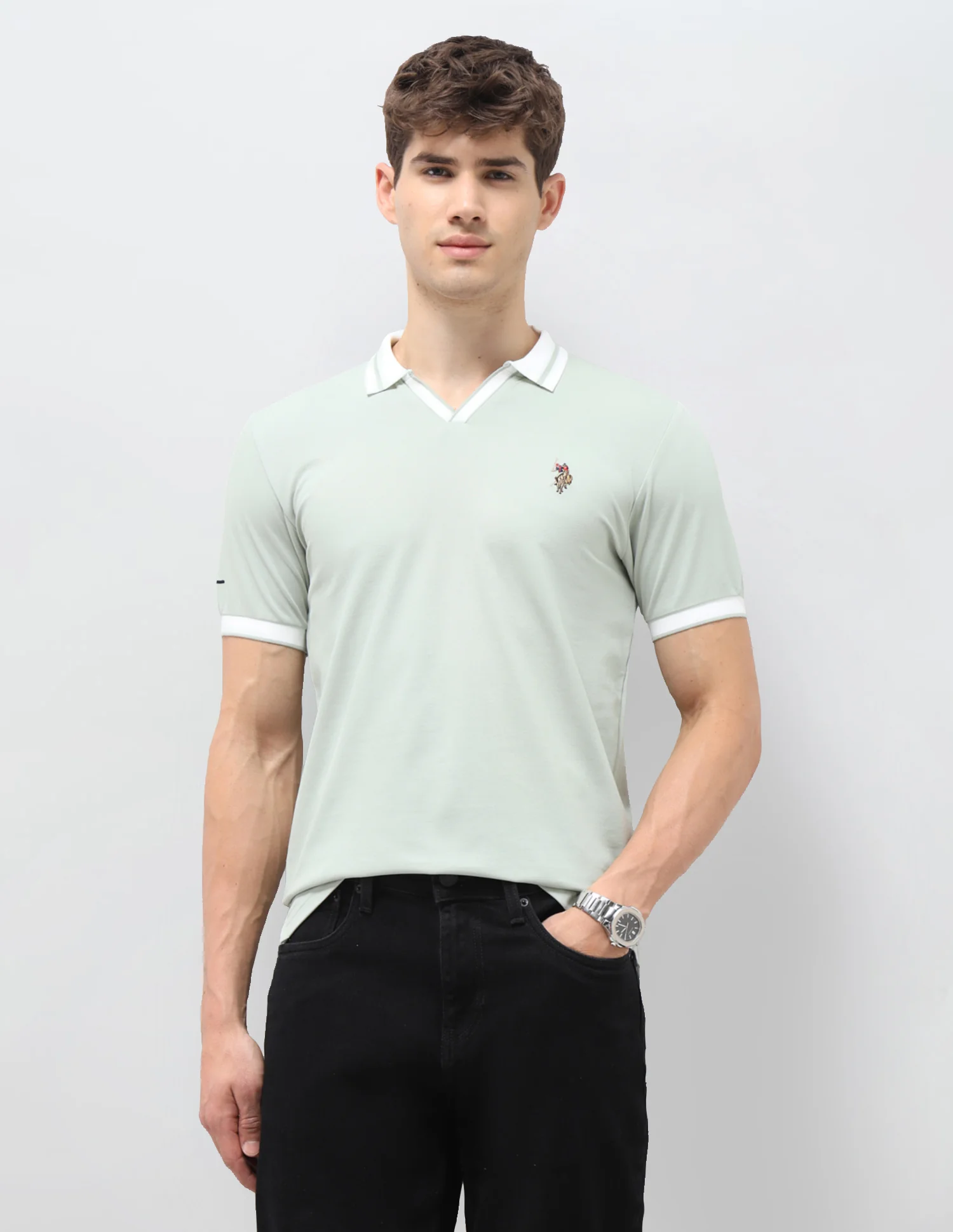 Solid Slim Fit Polo Shirt