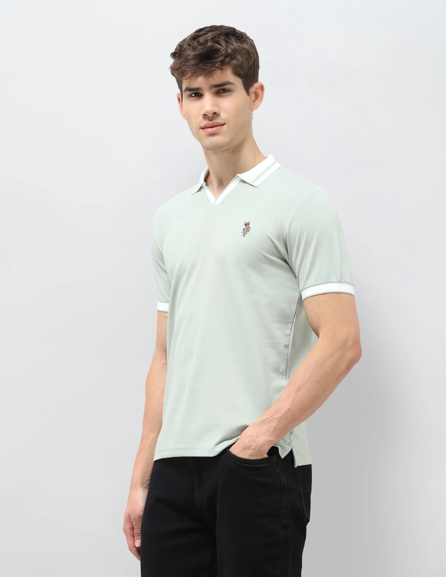 Solid Slim Fit Polo Shirt - Image 4