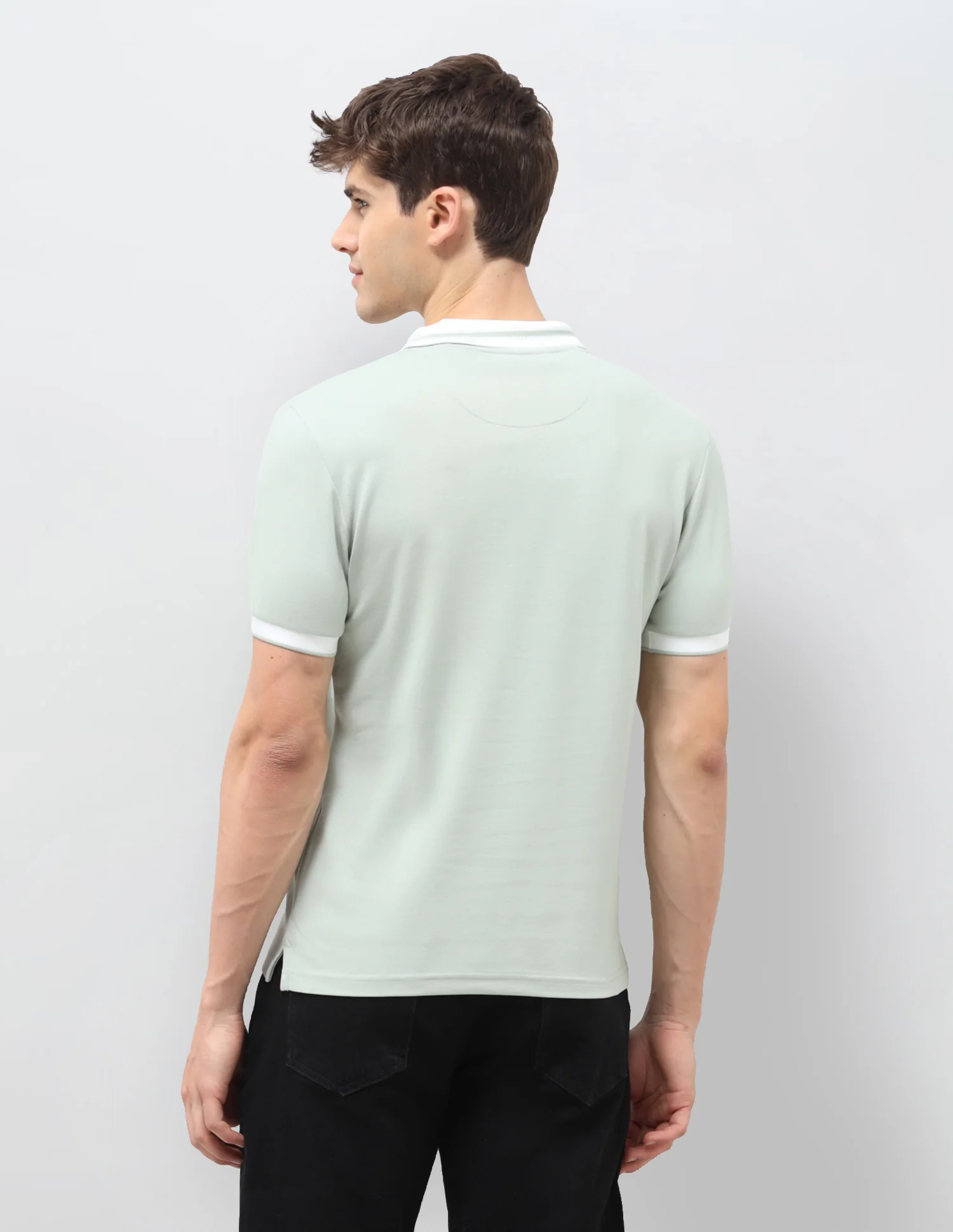 Solid Slim Fit Polo Shirt - Image 5