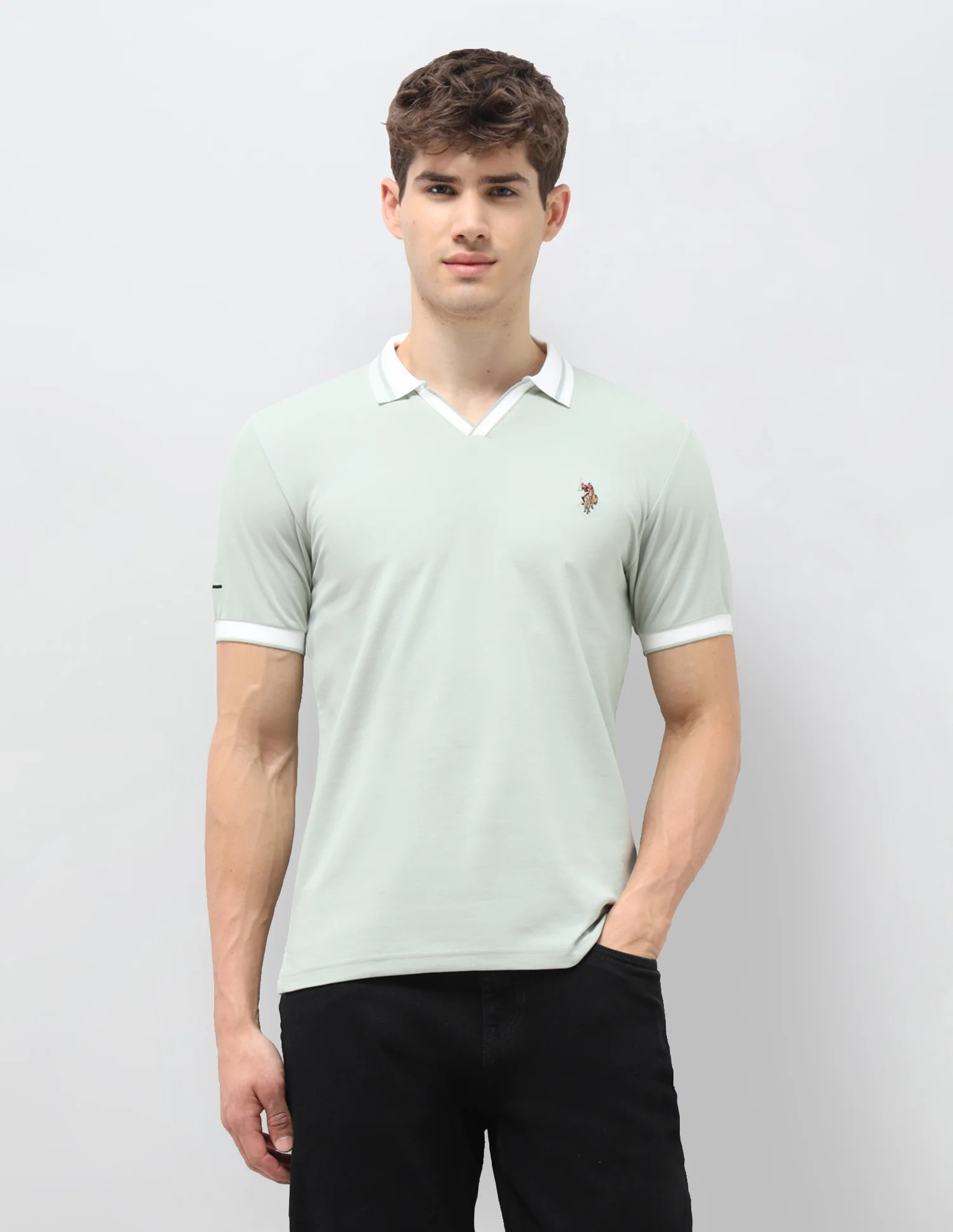 Solid Slim Fit Polo Shirt - Image 6
