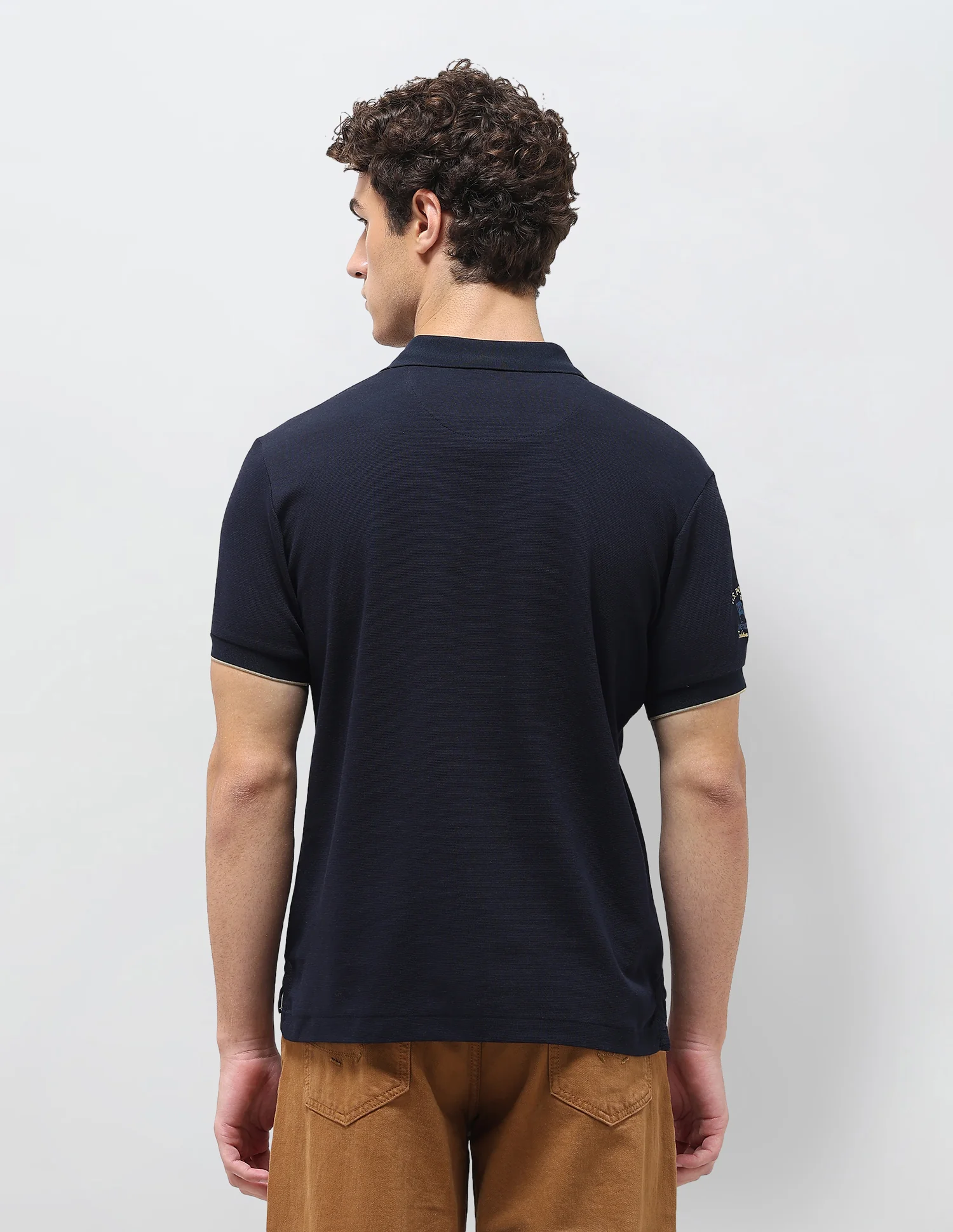 Solid Slim Fit Polo Shirt - Image 5