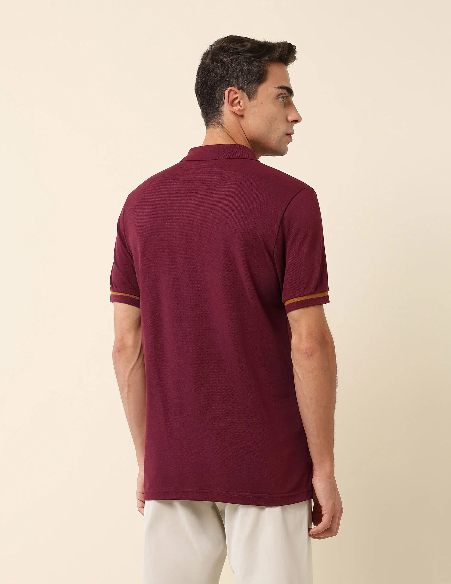 Solid Slim Fit Polo Shirt - Image 5