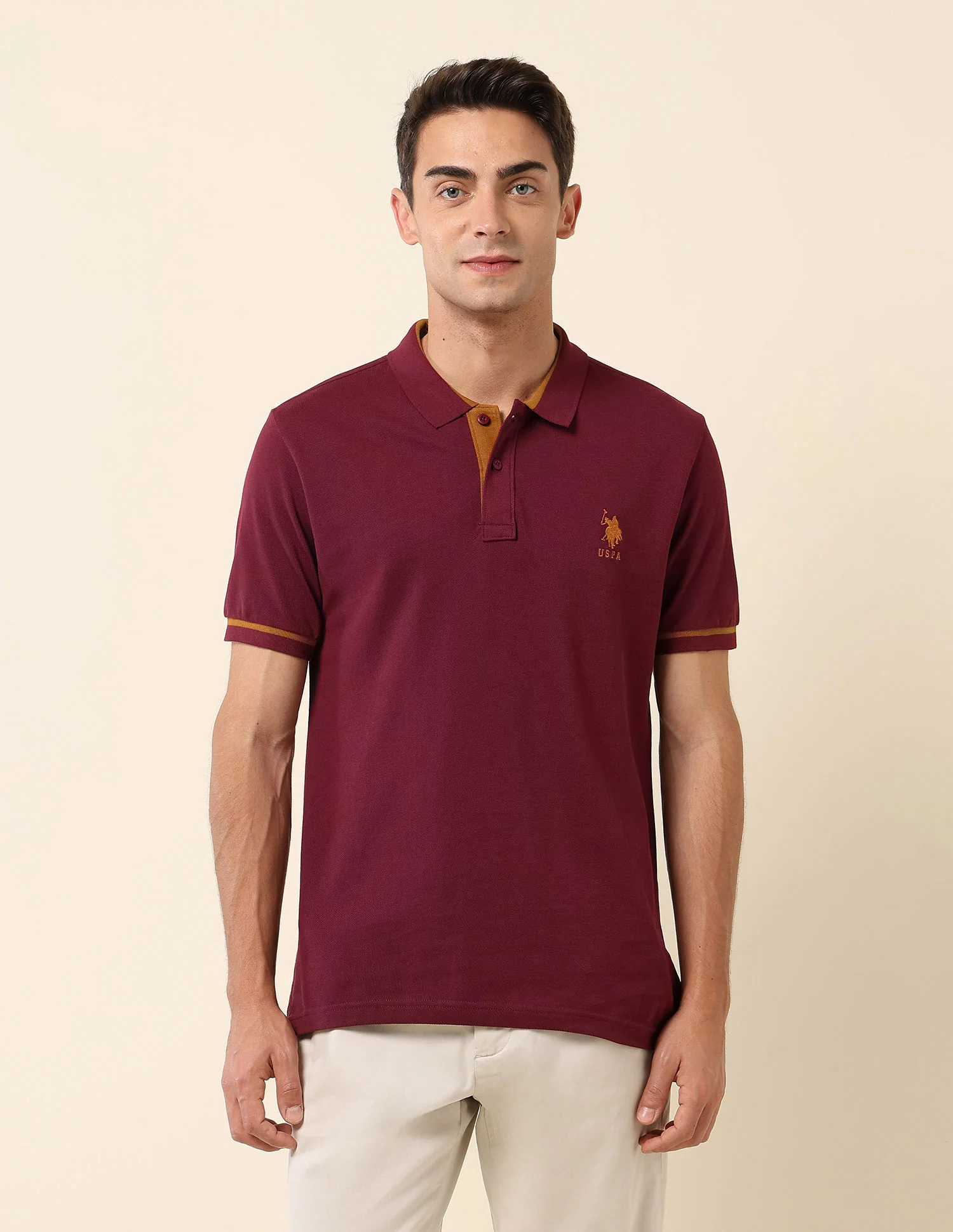 Solid Slim Fit Polo Shirt - Image 6