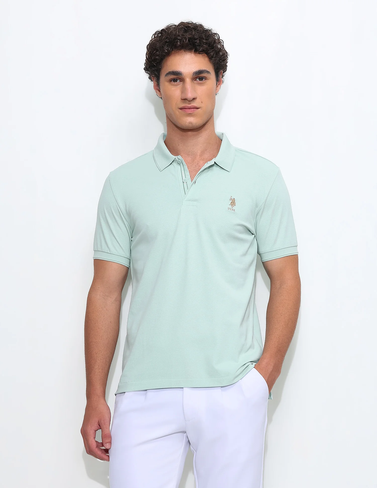 Solid Slim Fit Polo Shirt - Image 6