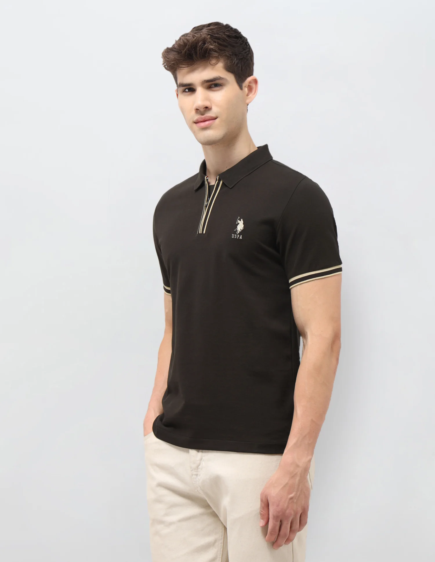 Solid Slim Fit Polo Shirt - Image 4