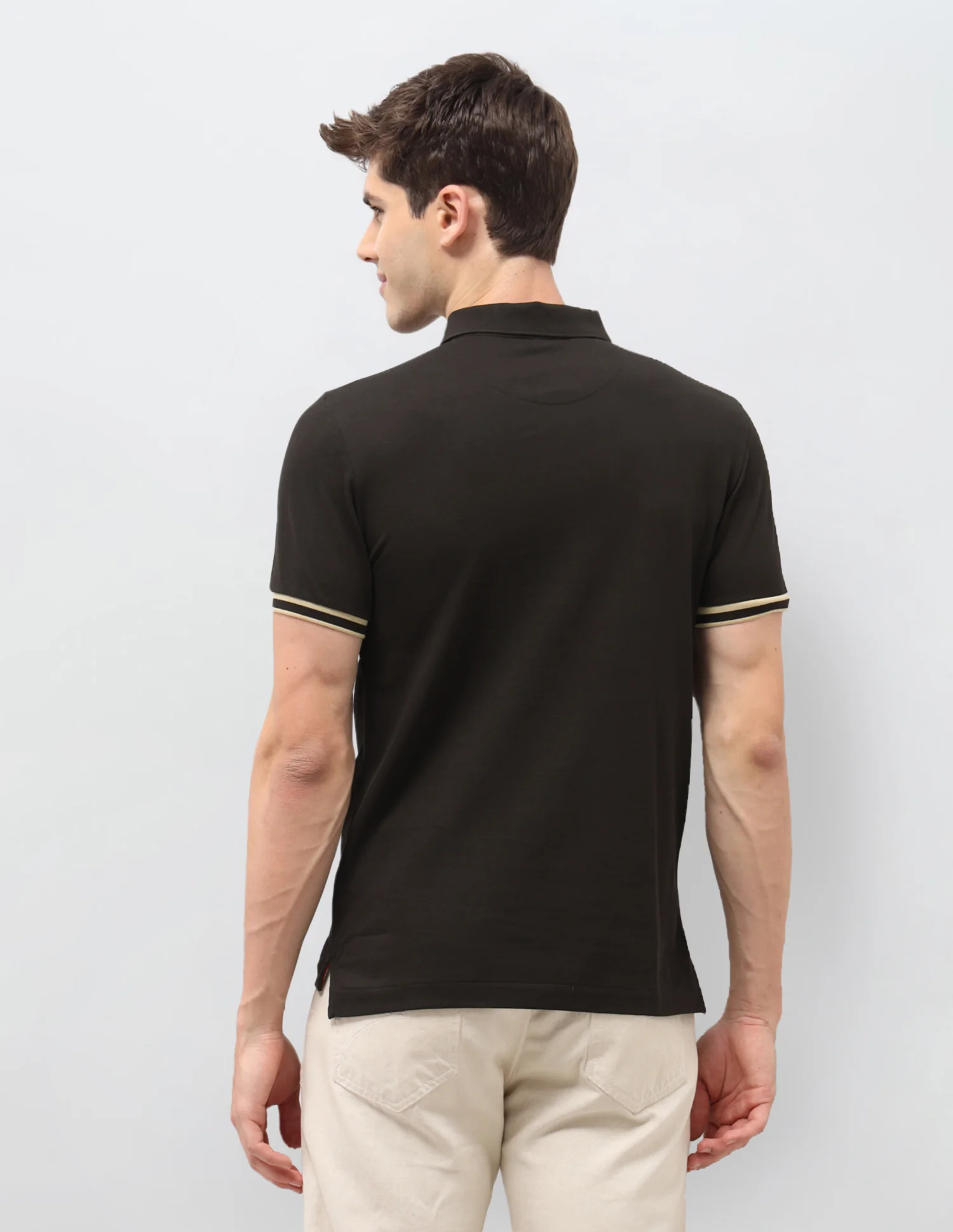 Solid Slim Fit Polo Shirt - Image 5