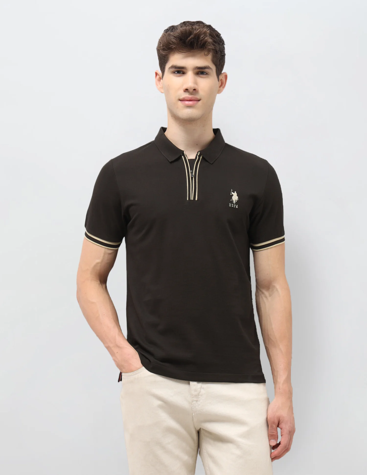Solid Slim Fit Polo Shirt - Image 6