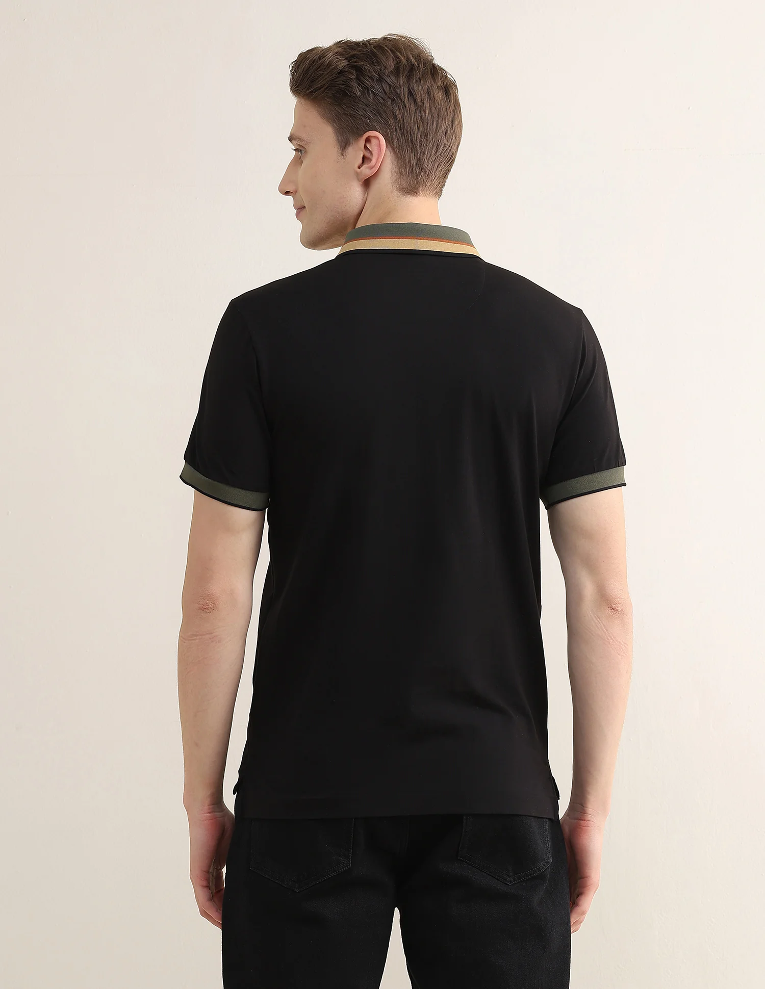 Solid Slim Fit Polo Shirt - Image 5