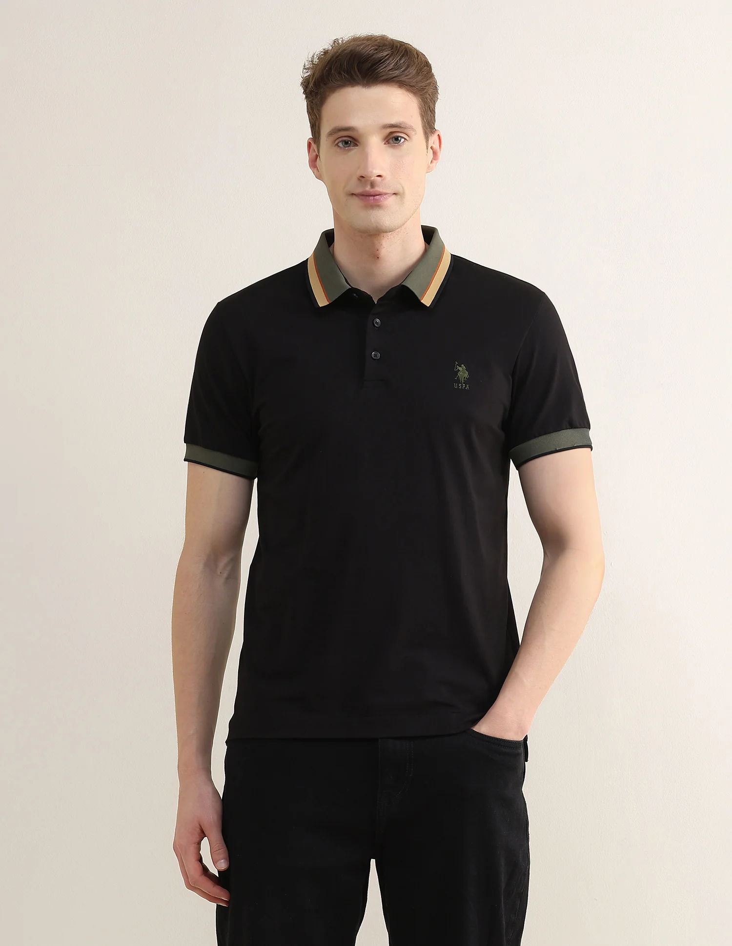 Solid Slim Fit Polo Shirt - Image 6