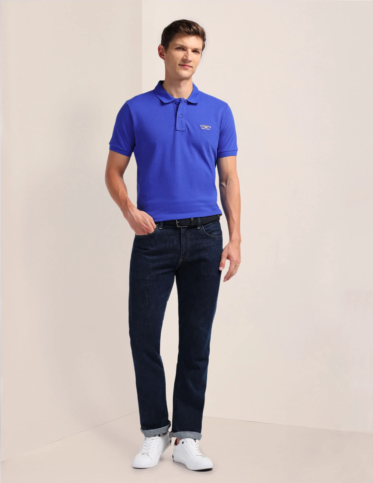 Solid Slim Fit Polo Shirt - Image 3