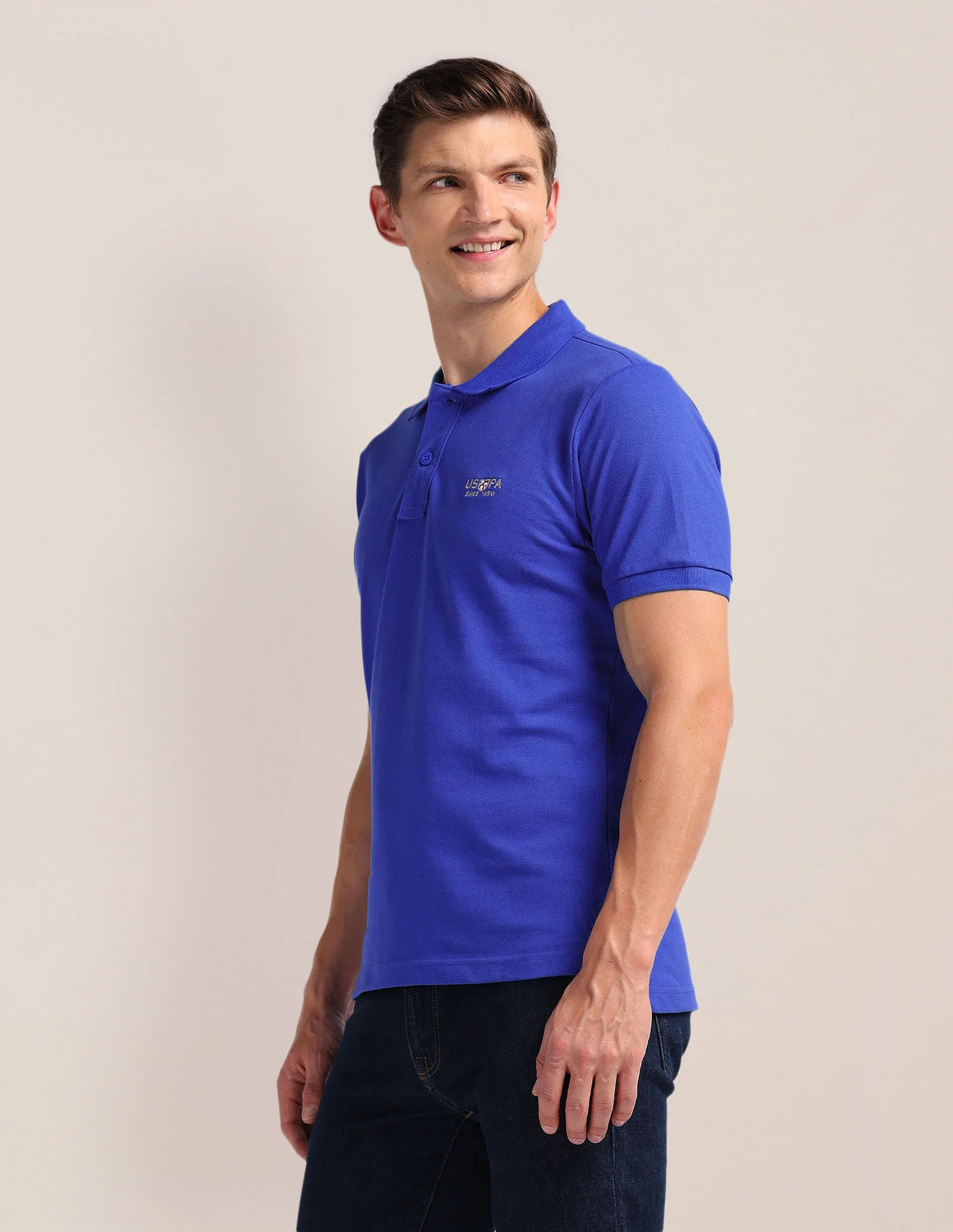 Solid Slim Fit Polo Shirt - Image 4