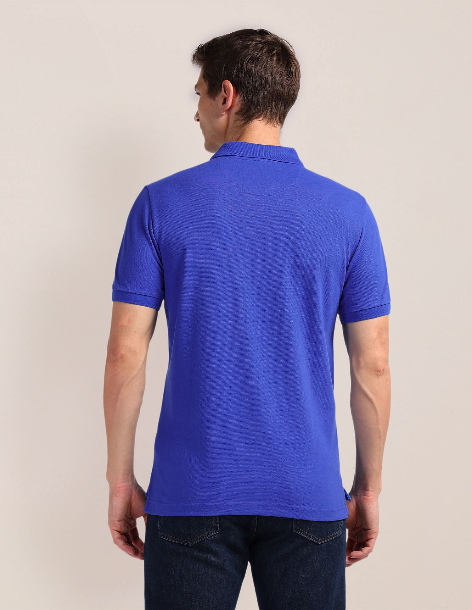 Solid Slim Fit Polo Shirt - Image 5