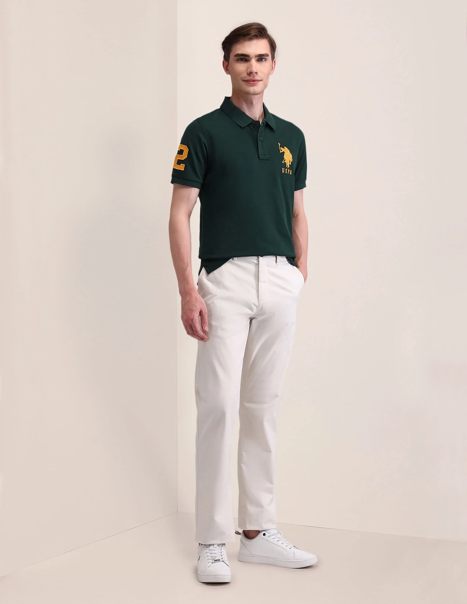 Solid Slim Fit Polo Shirt - Image 3