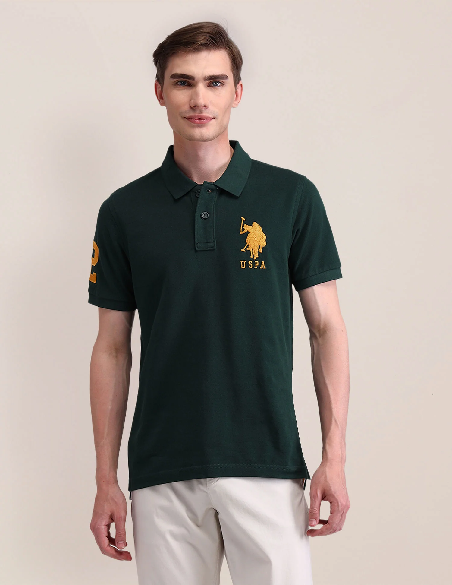 Solid Slim Fit Polo Shirt - Image 6
