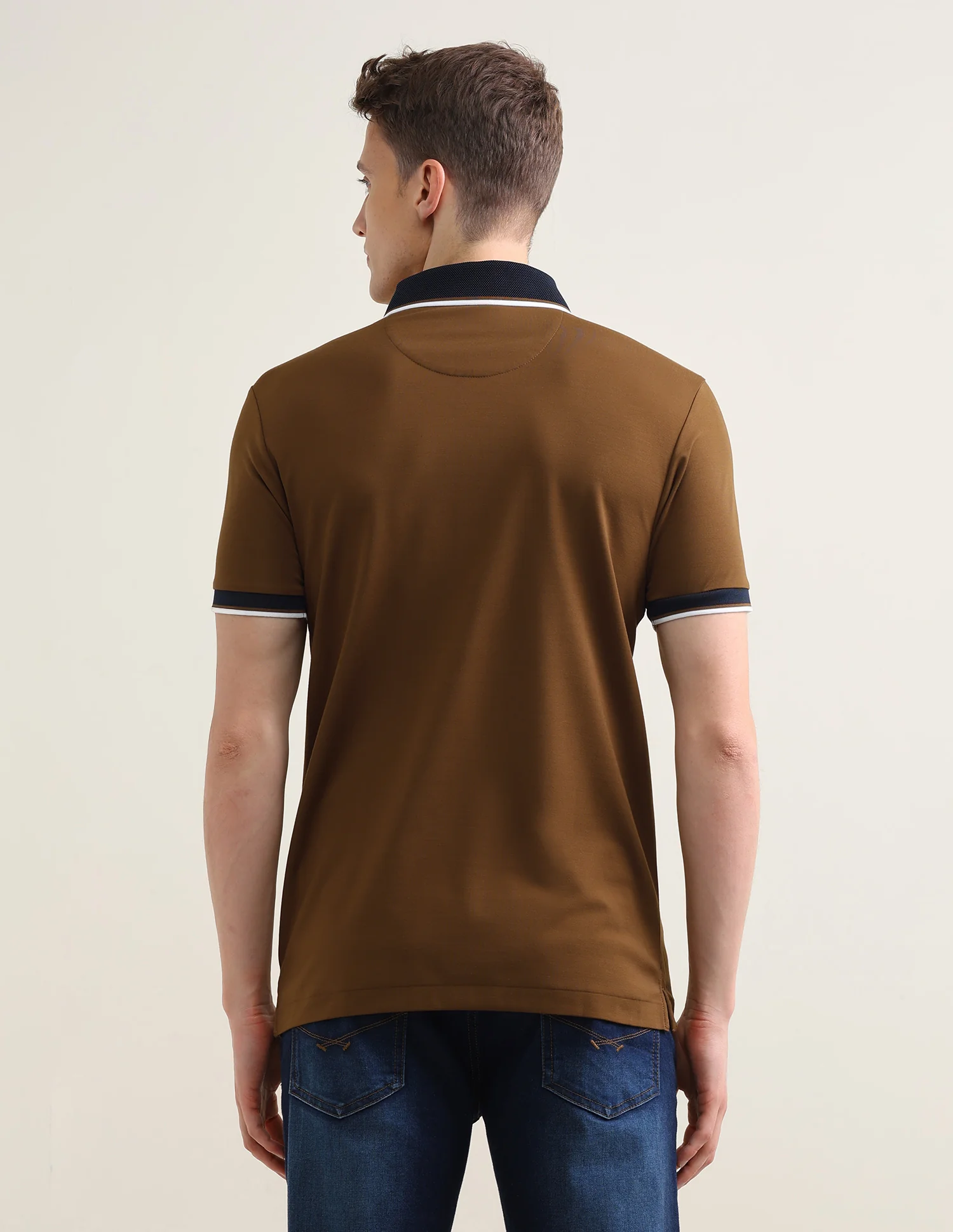 Solid Slim Fit Polo Shirt - Image 5