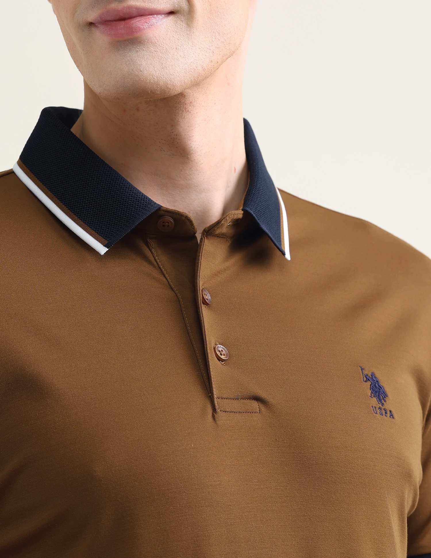 Solid Slim Fit Polo Shirt - Image 7