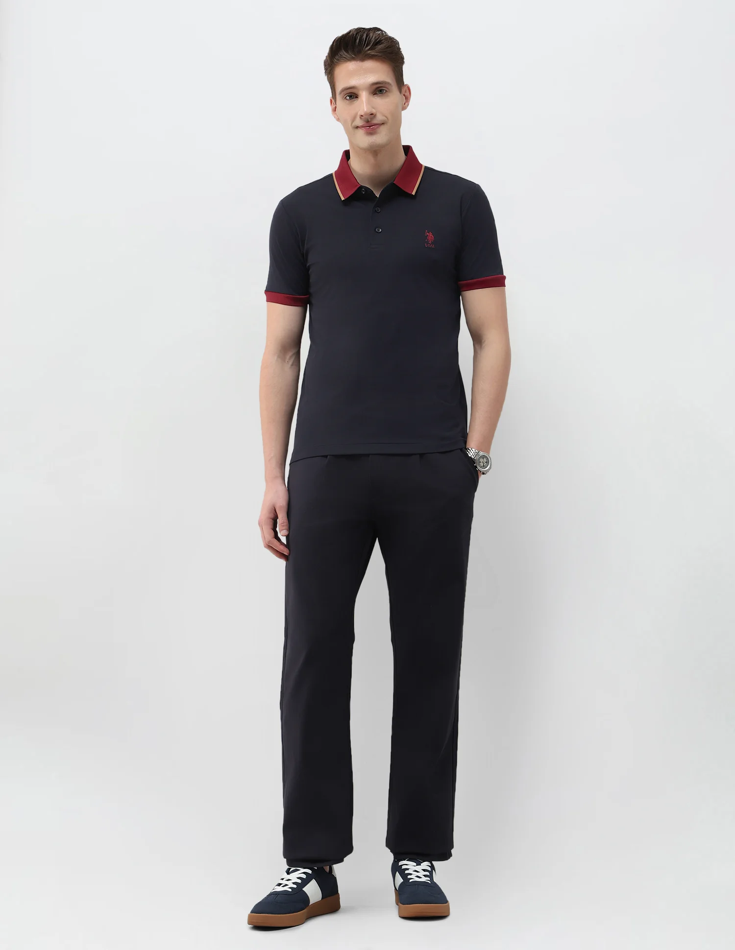 Solid Slim Fit Polo Shirt - Image 3