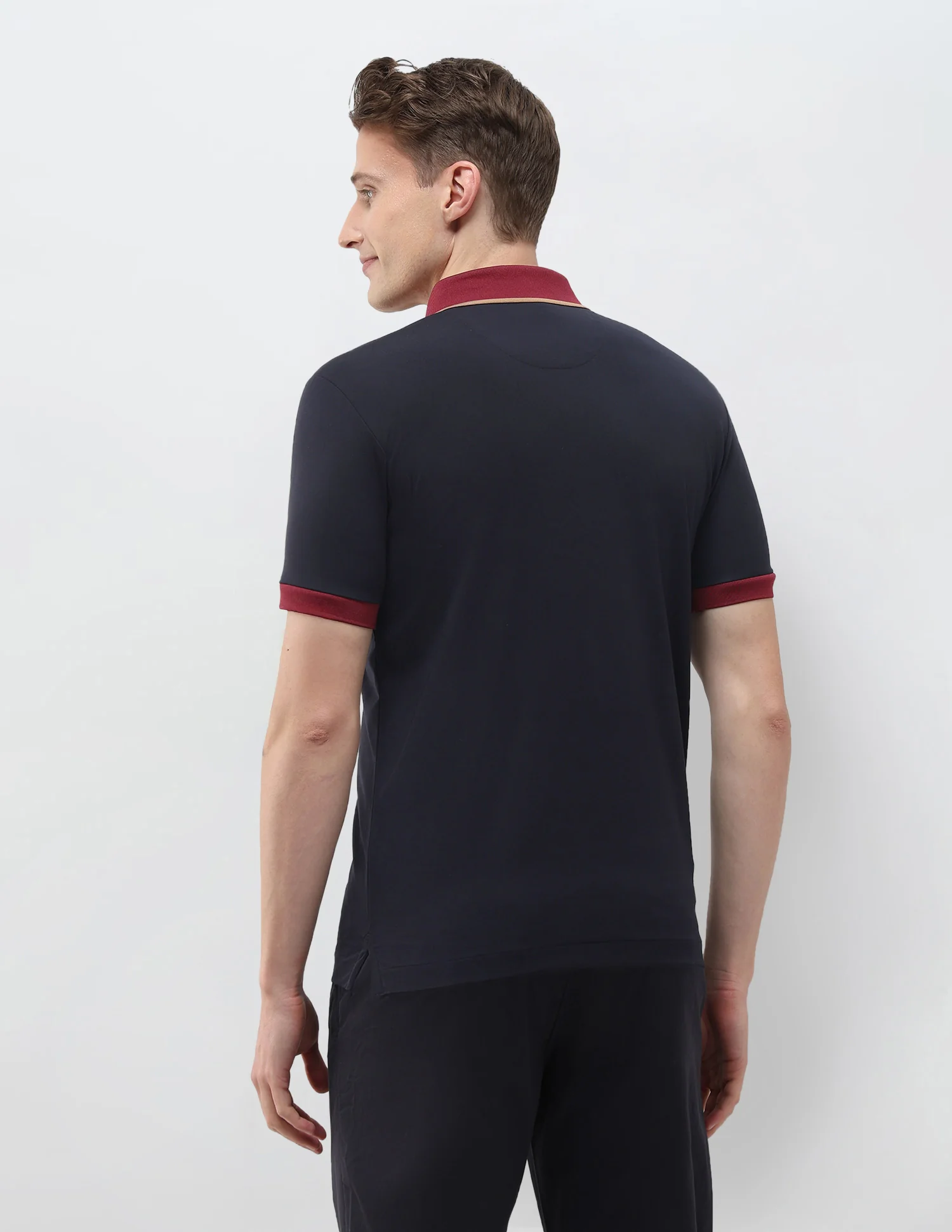 Solid Slim Fit Polo Shirt - Image 5