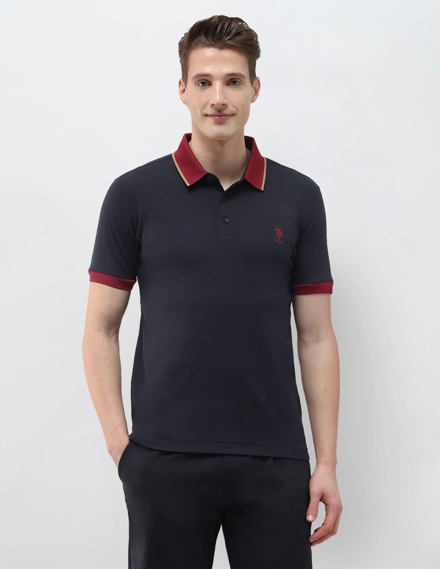 Solid Slim Fit Polo Shirt - Image 6
