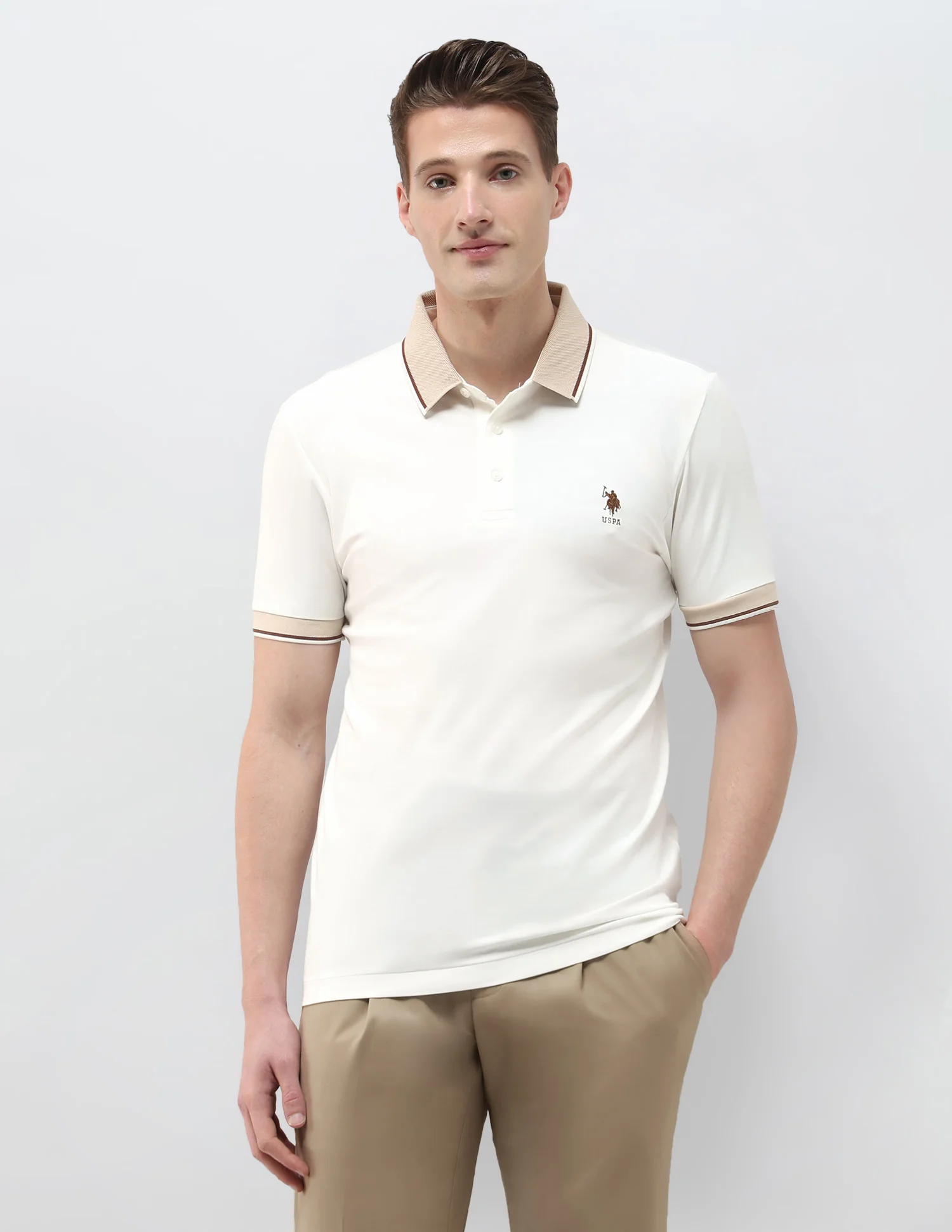 Solid Slim Fit Polo Shirt - Image 6