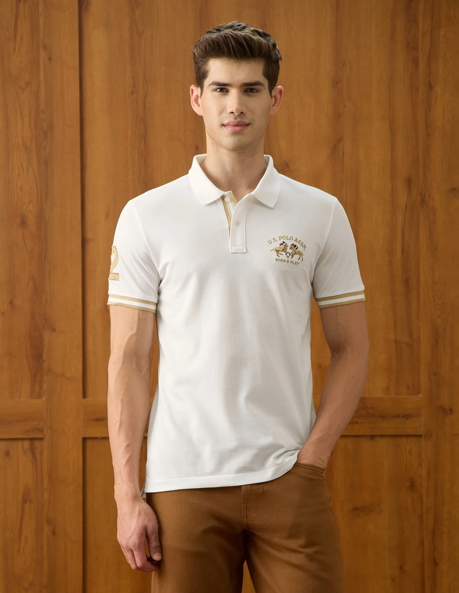 Solid Slim Fit Polo Shirt - Image 6