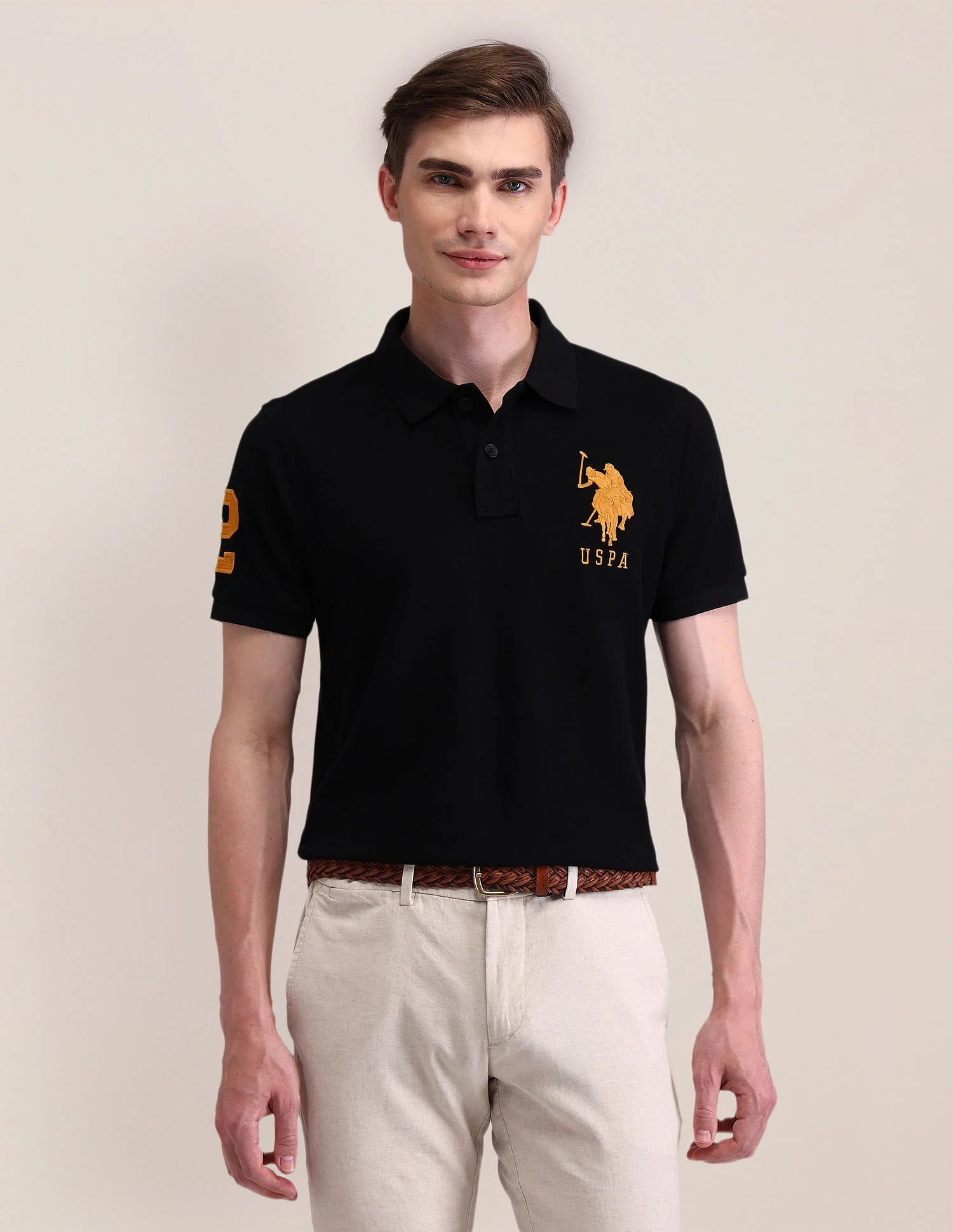 Solid Slim Fit Polo Shirt