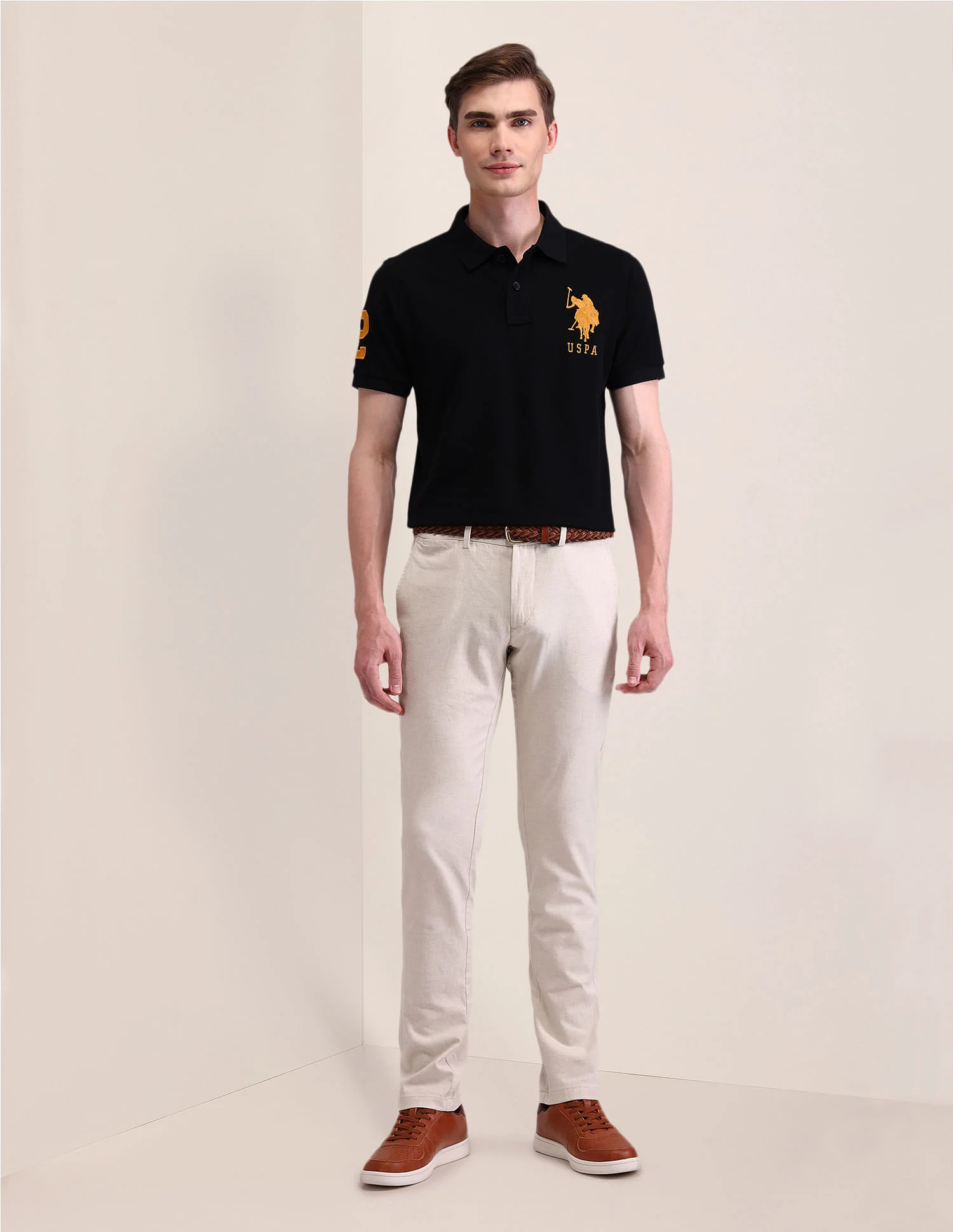 Solid Slim Fit Polo Shirt - Image 3