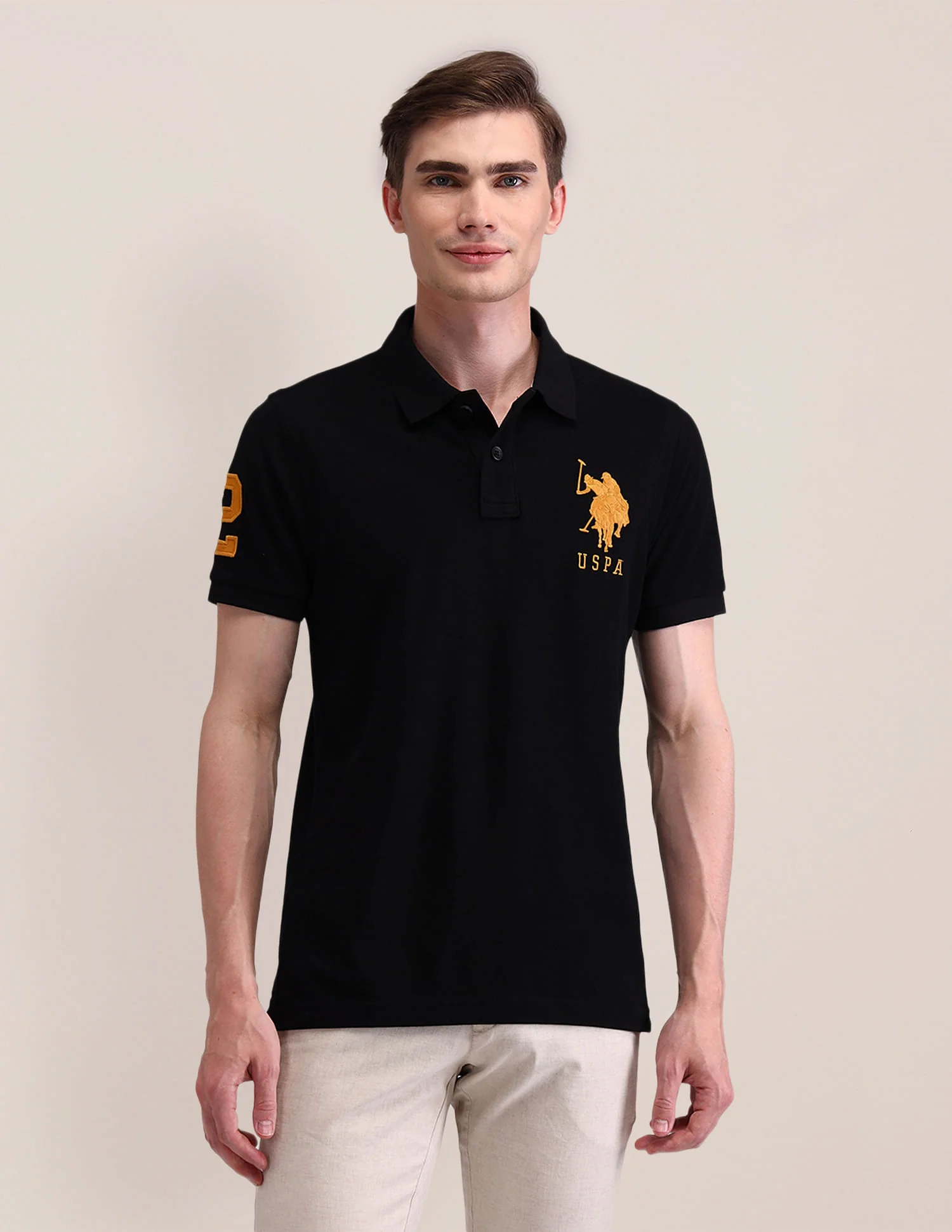 Solid Slim Fit Polo Shirt - Image 6