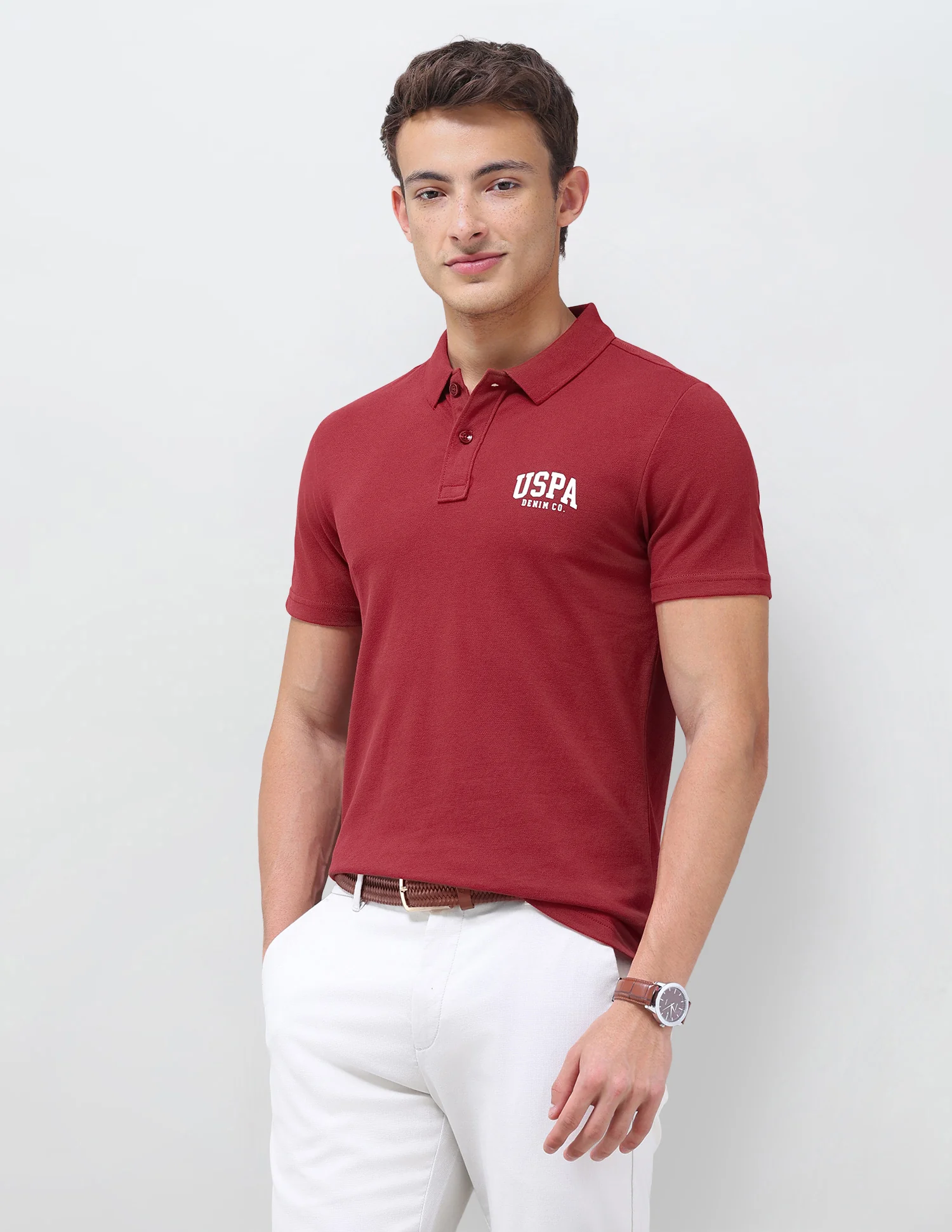 Solid Slim Fit Polo Shirt
