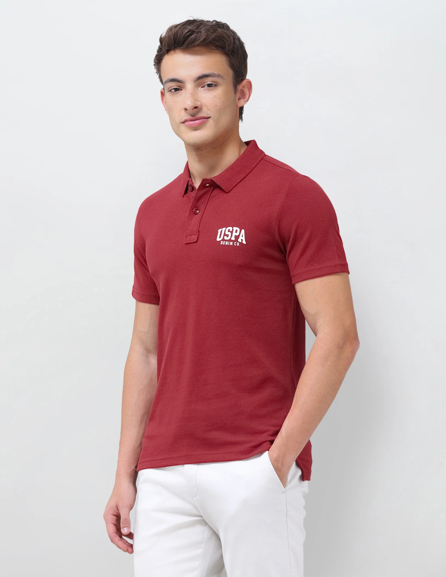 Solid Slim Fit Polo Shirt - Image 4